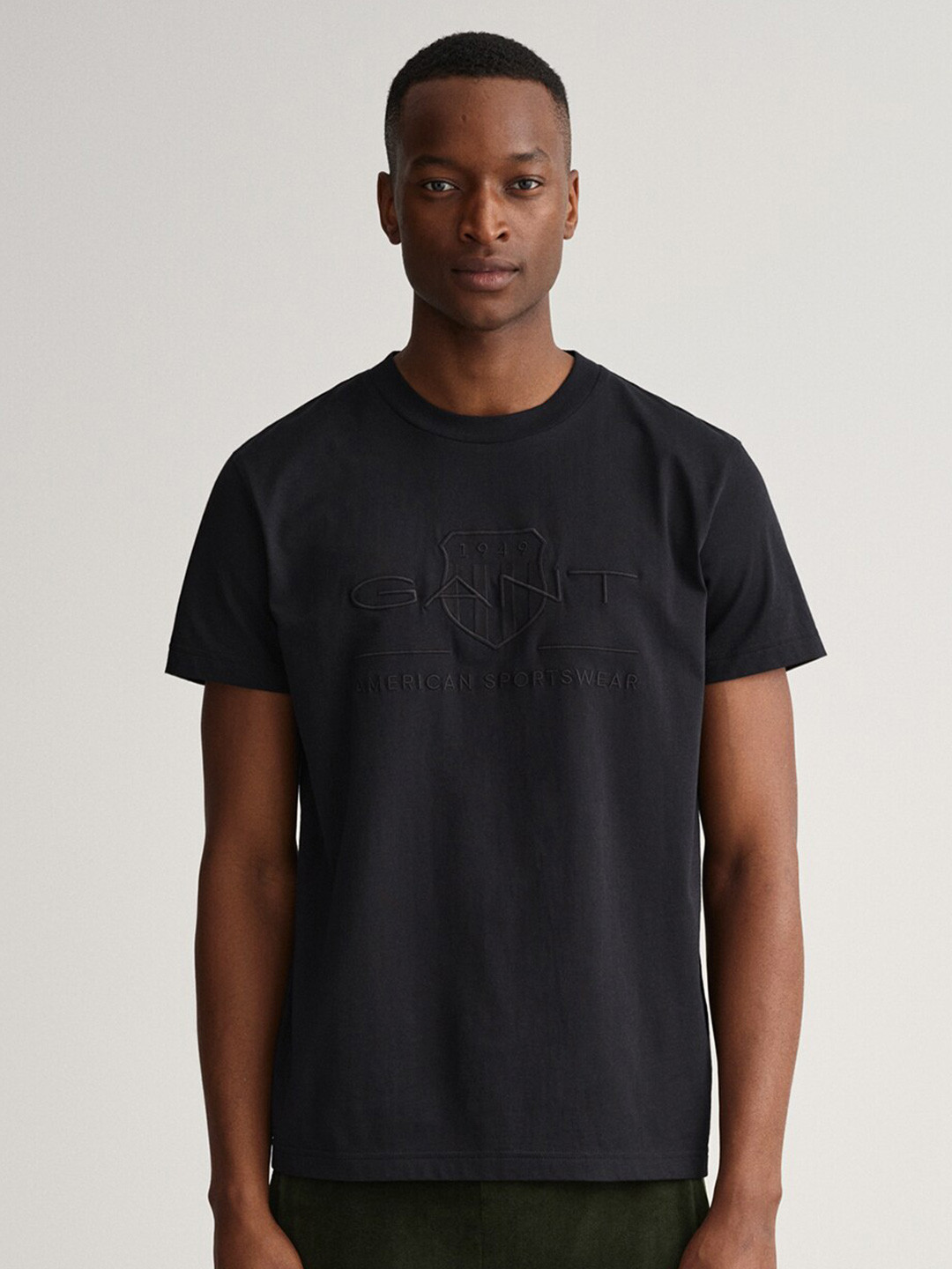 

GANT Men Black Printed T-shirt