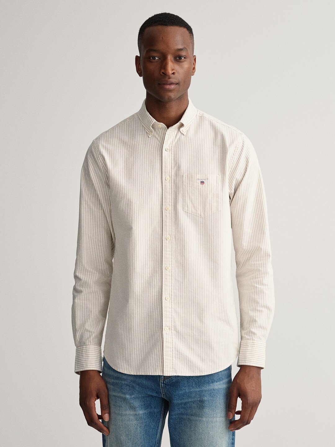 

GANT Men Khaki Classic Casual Shirt