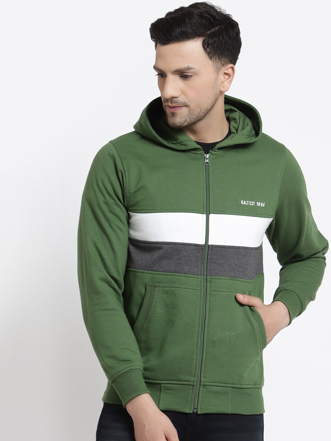 

Kalt Men Green Sweatshirt