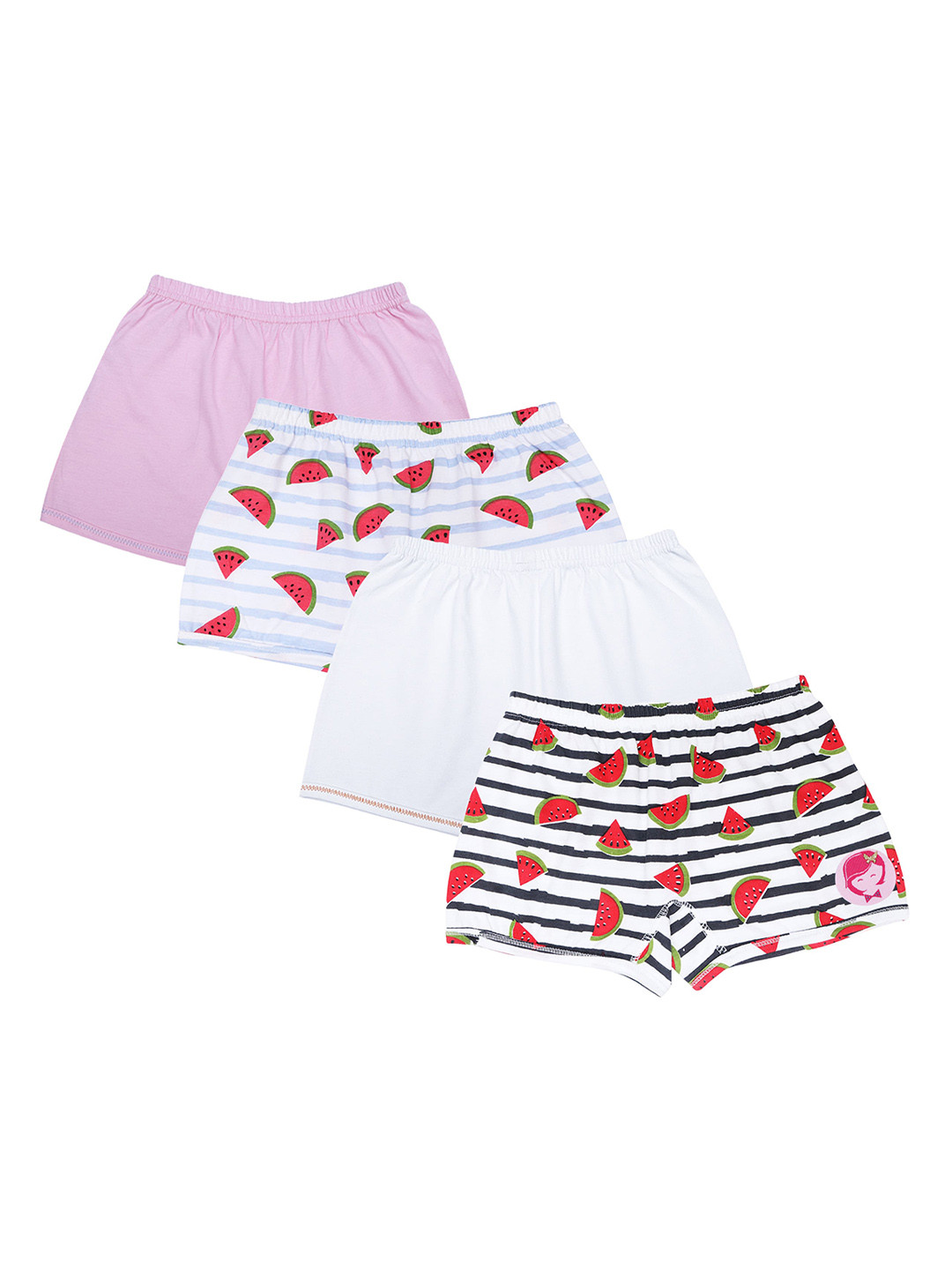 

DChica Girls Pack of 4 Assorted Cotton Bloomers Briefs DCSRJL7966/3-4