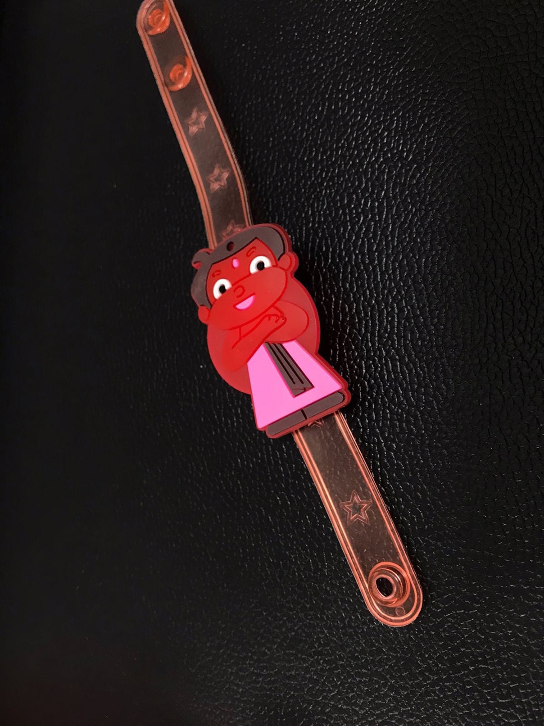 

MORKANTH JEWELLERY Boys Red & Pink Animated Chhota Bheem Cartoon Belt Rakhi