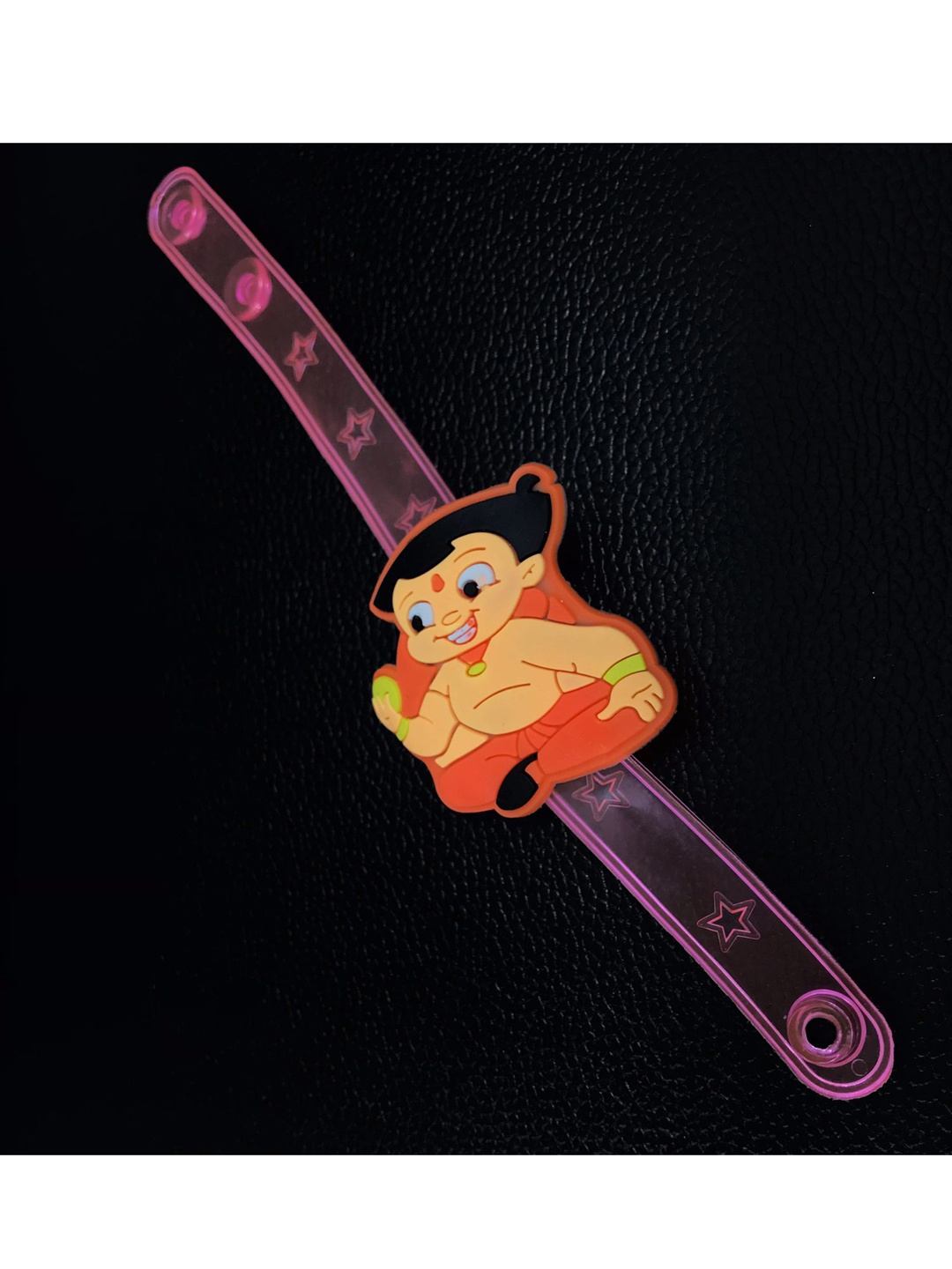 

MORKANTH JEWELLERY Boys Pink & Orange Chhota Bheem Carton Belt Rakhi