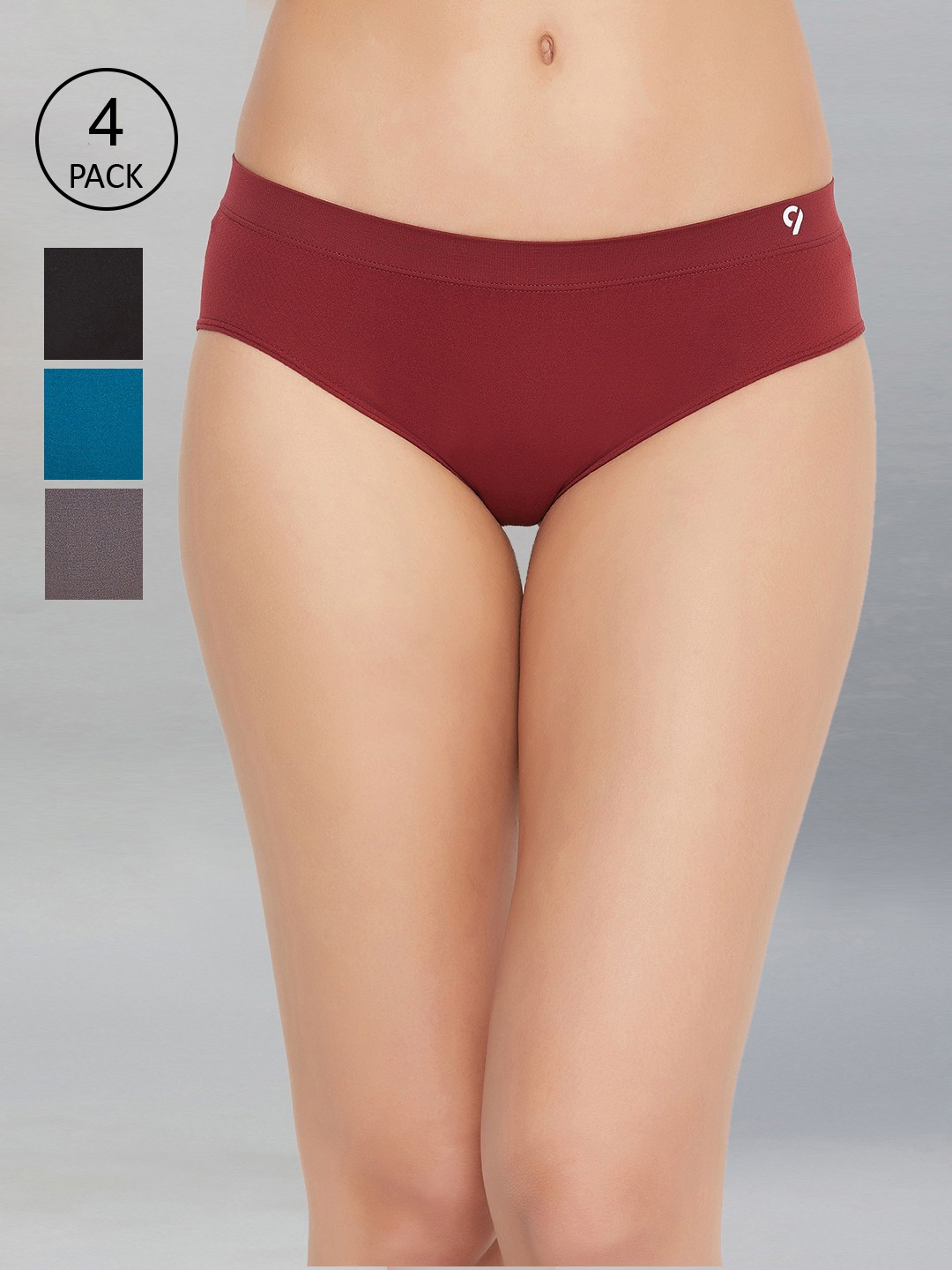 

C9 AIRWEAR Women Pack Of 4 Assorted Solid Bikini Briefs