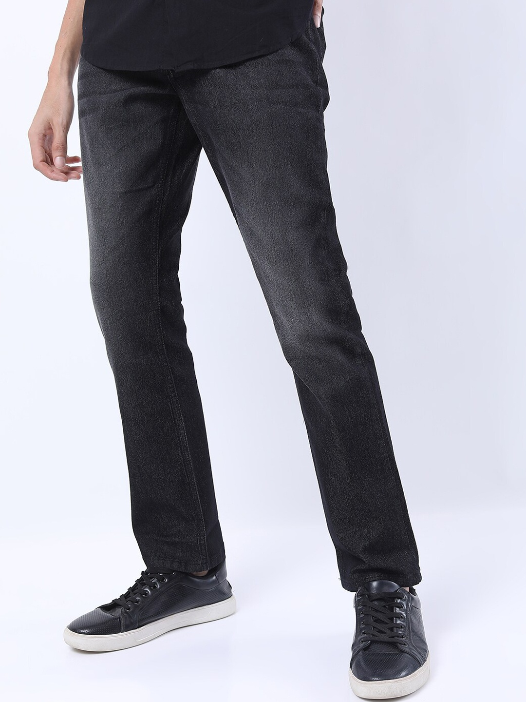 

KETCH Men Charcoal Straight Fit Light Fade Stretchable Jeans