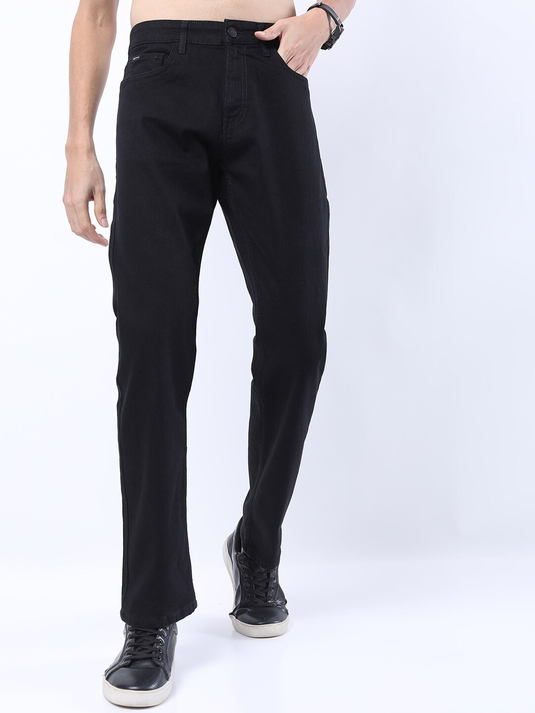 

KETCH Men Black Straight Fit Stretchable Jeans