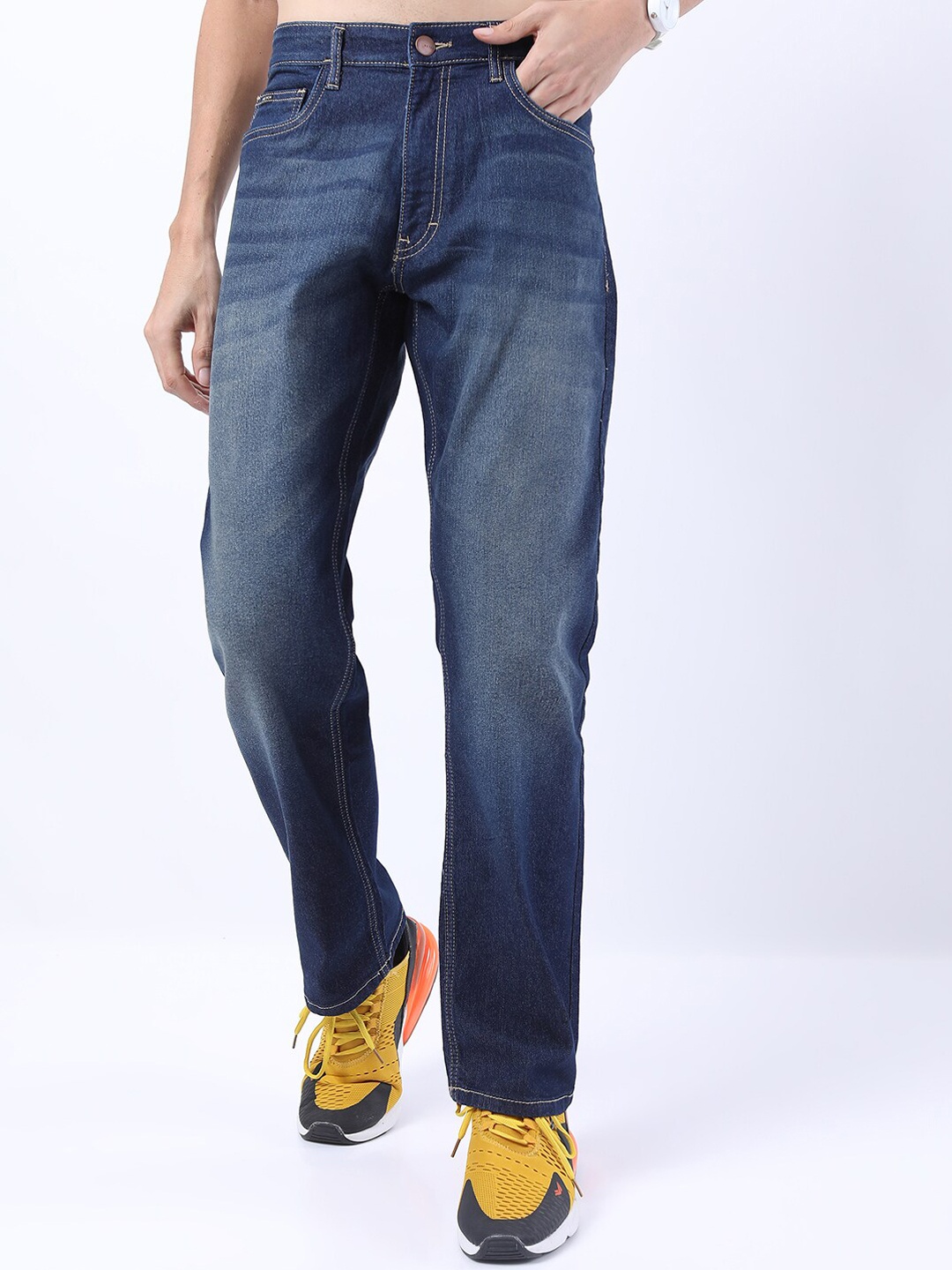 

KETCH Men Blue Straight Fit Light Fade Stretchable Jeans