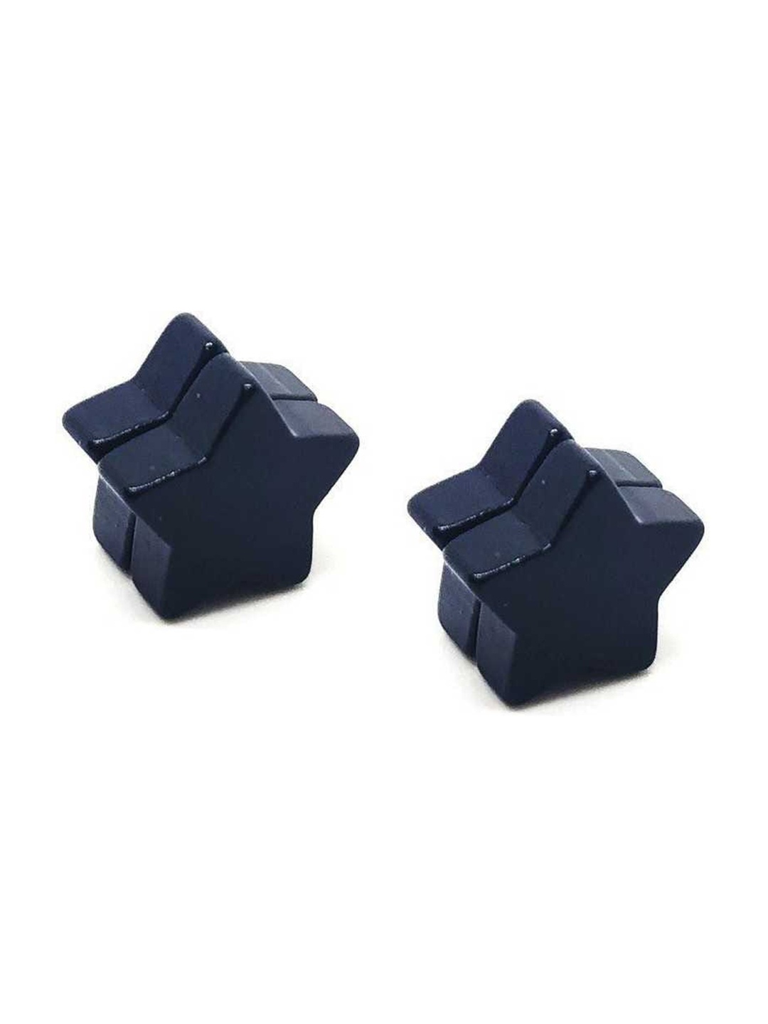 

Goldnera Black Star Shaped Studs Earrings