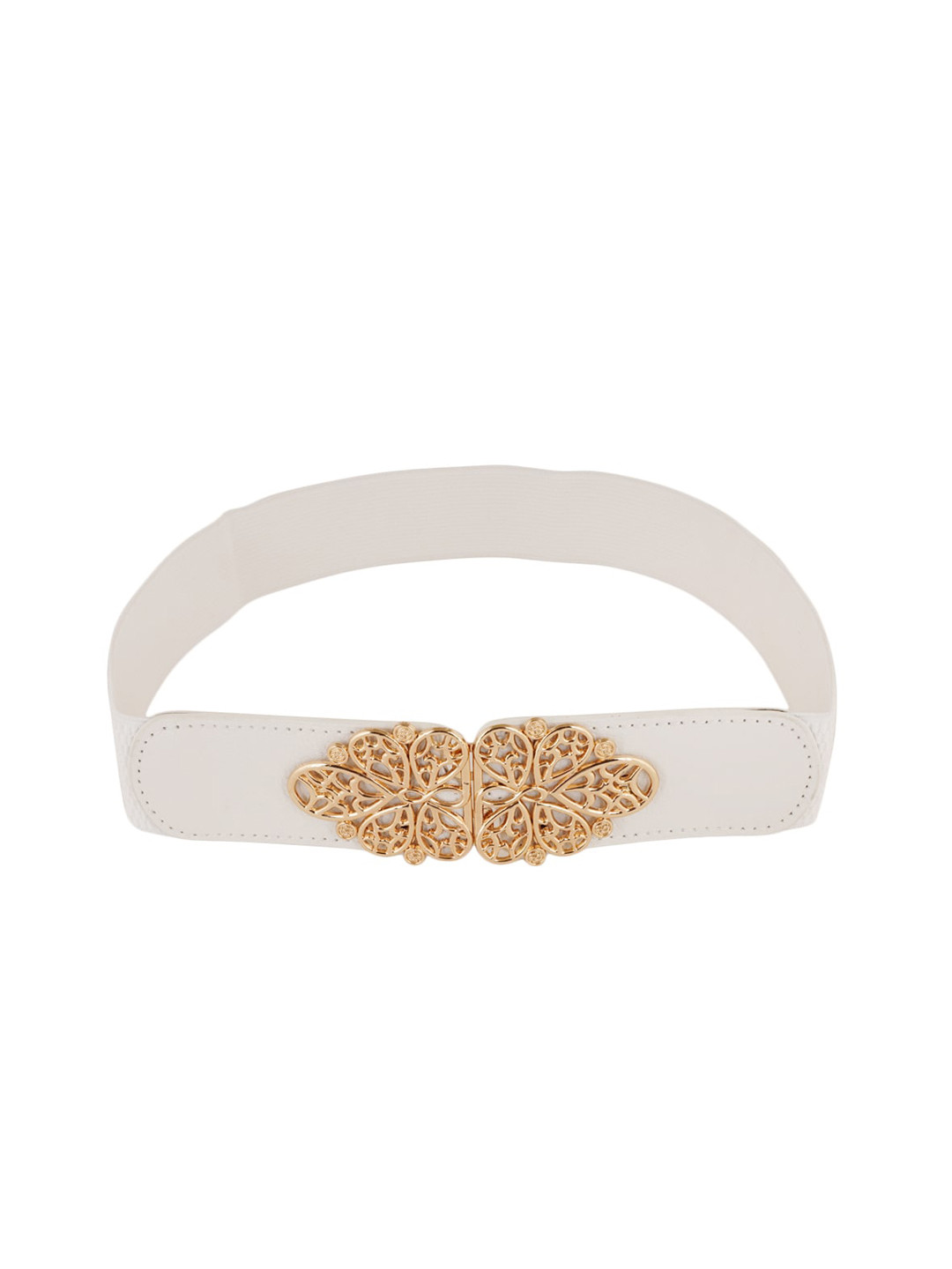 

Style Shoes Women White Elastic Belt For Dress