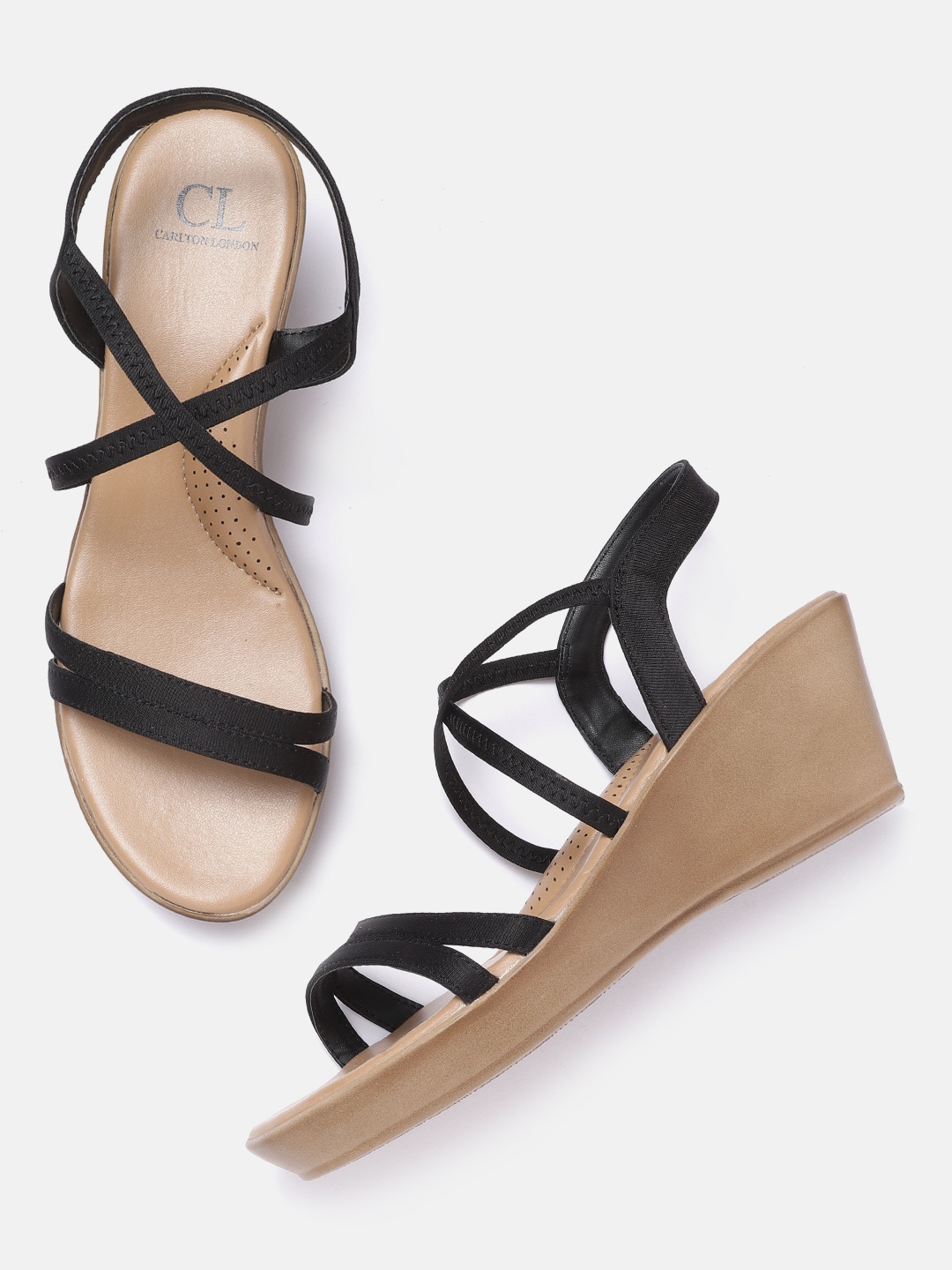 

Carlton London Women Black Solid Wedge Heels