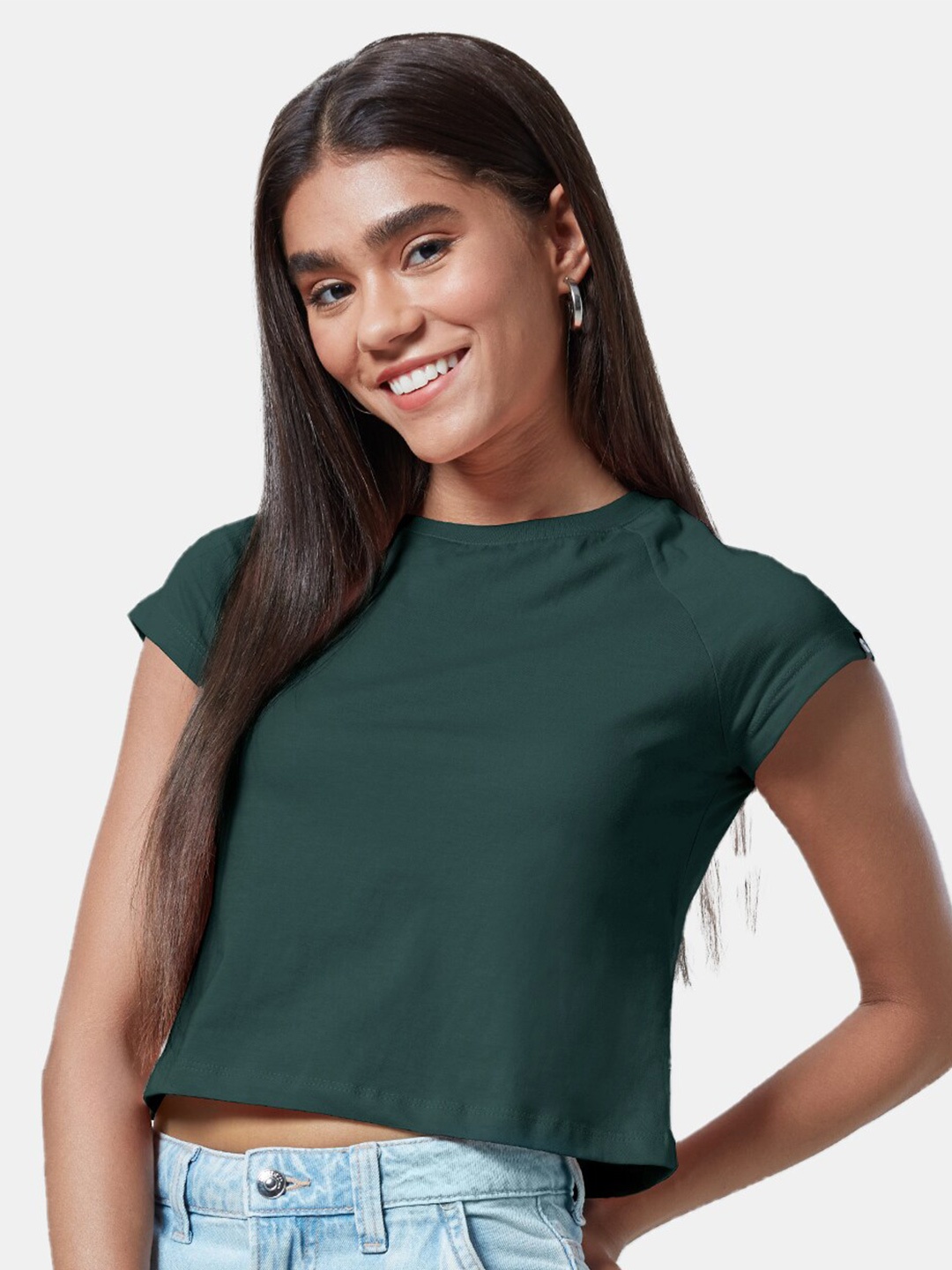 

The Souled Store Women Green T-shirt