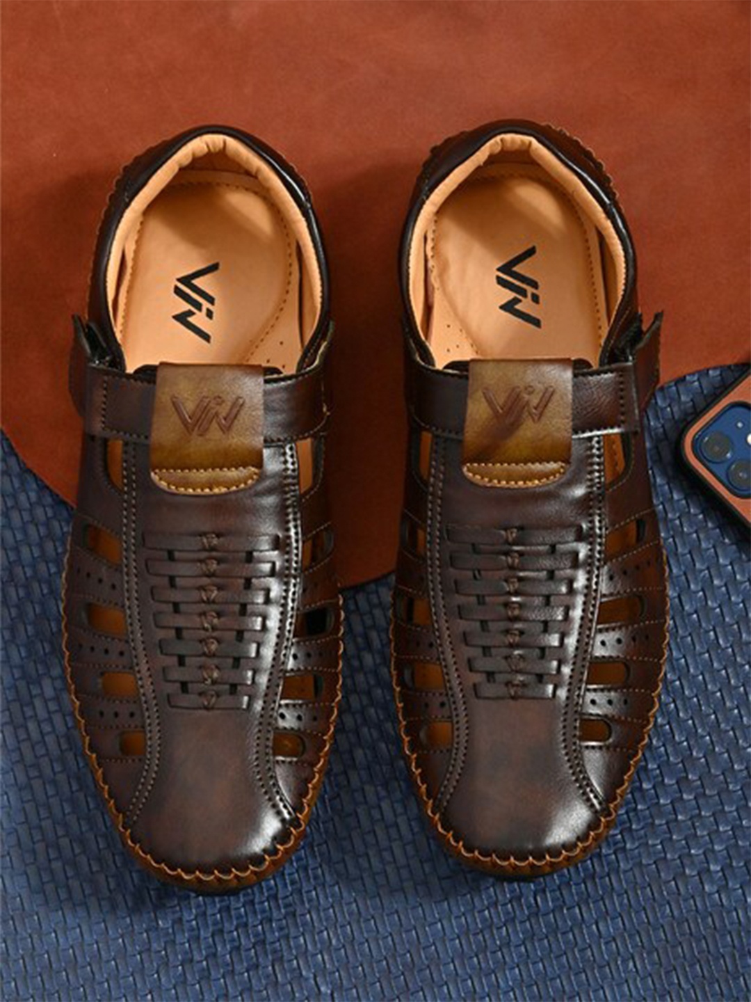 

VIV Men Brown Fisherman Sandals