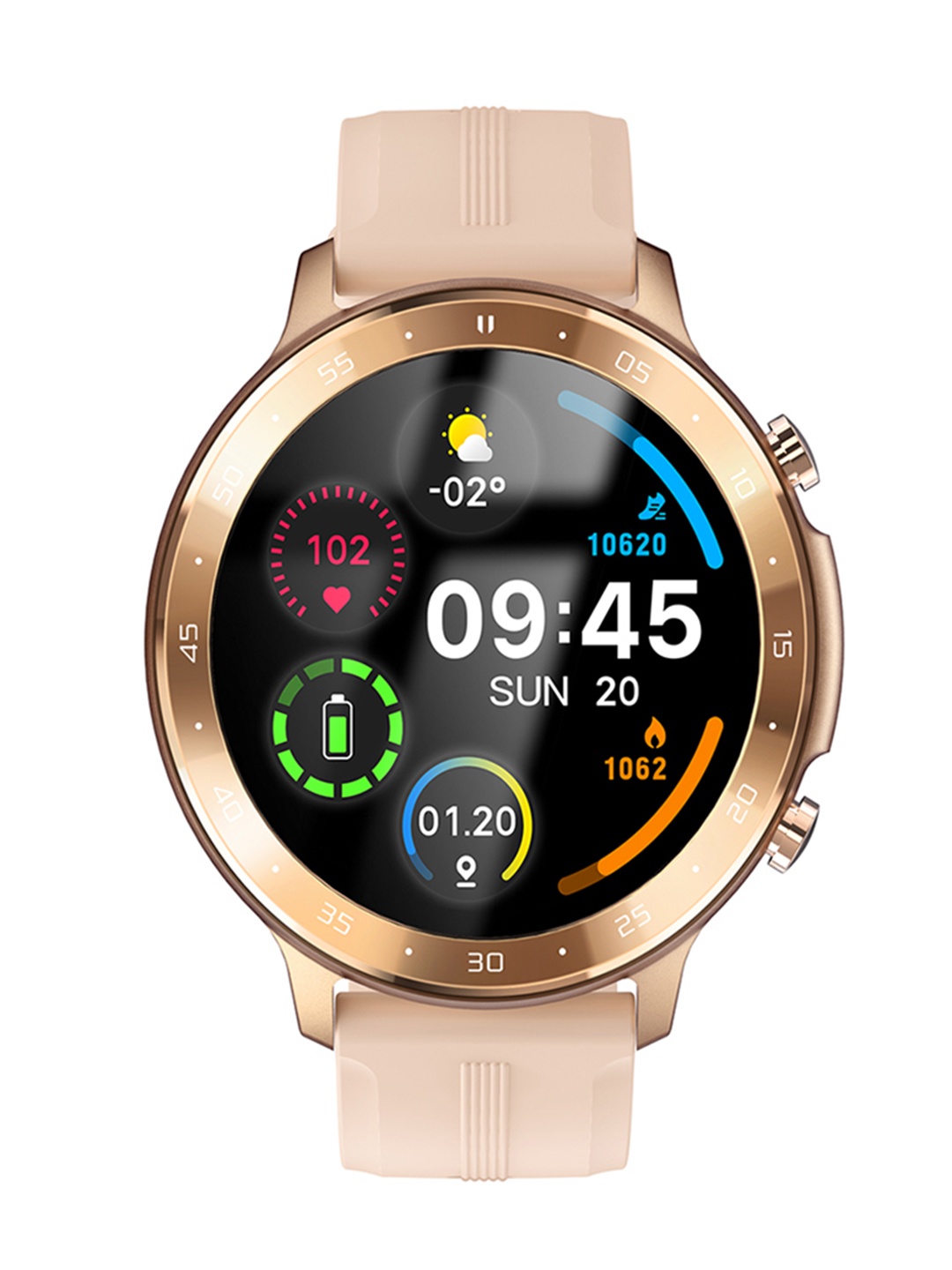 

SHOPEVOLVES Unisex Pink Evolves NextFIT HALO Full Touch BT Smartwatch