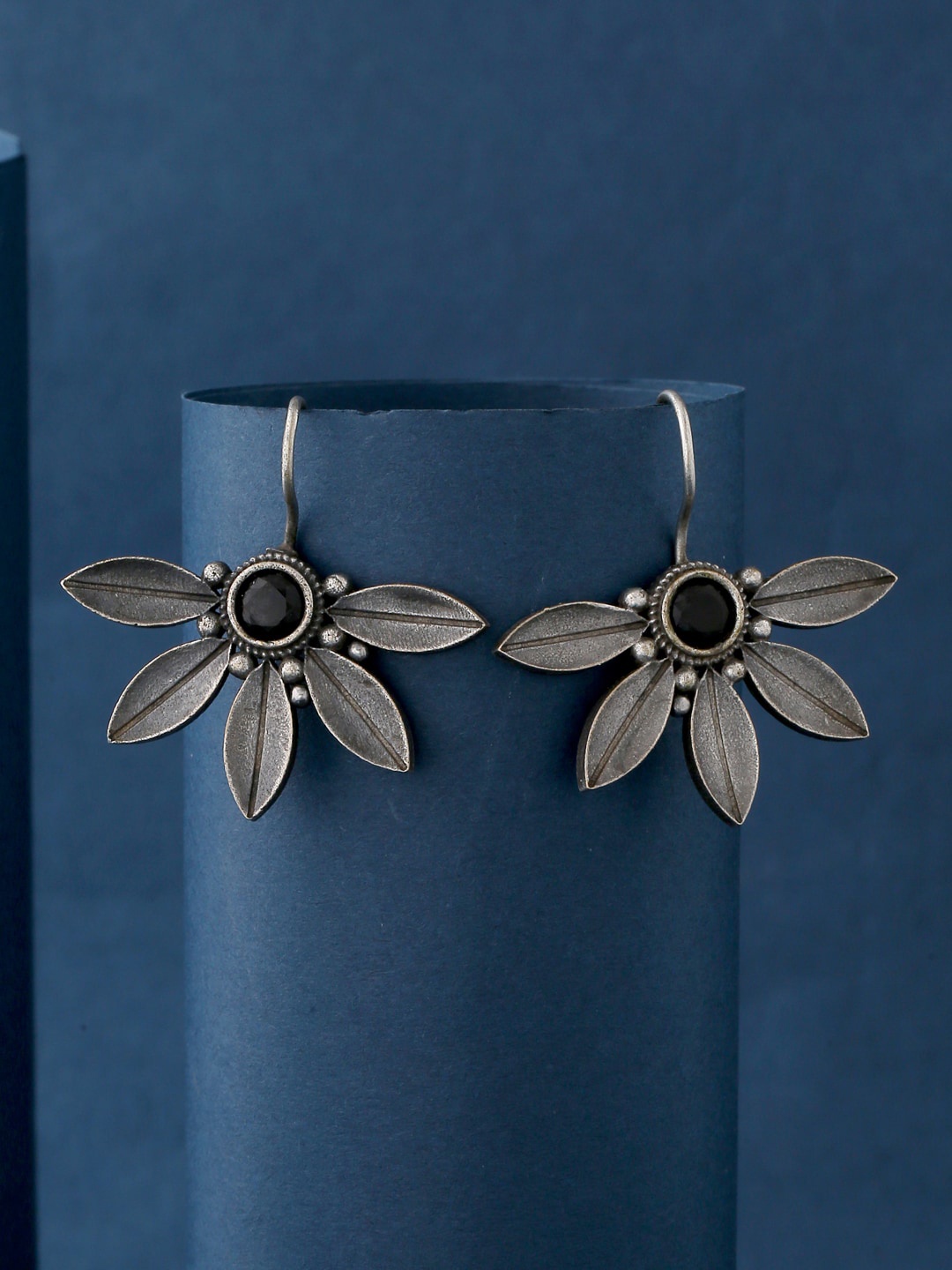 

kashwini Women Silver-Toned Contemporary Drop Earrings
