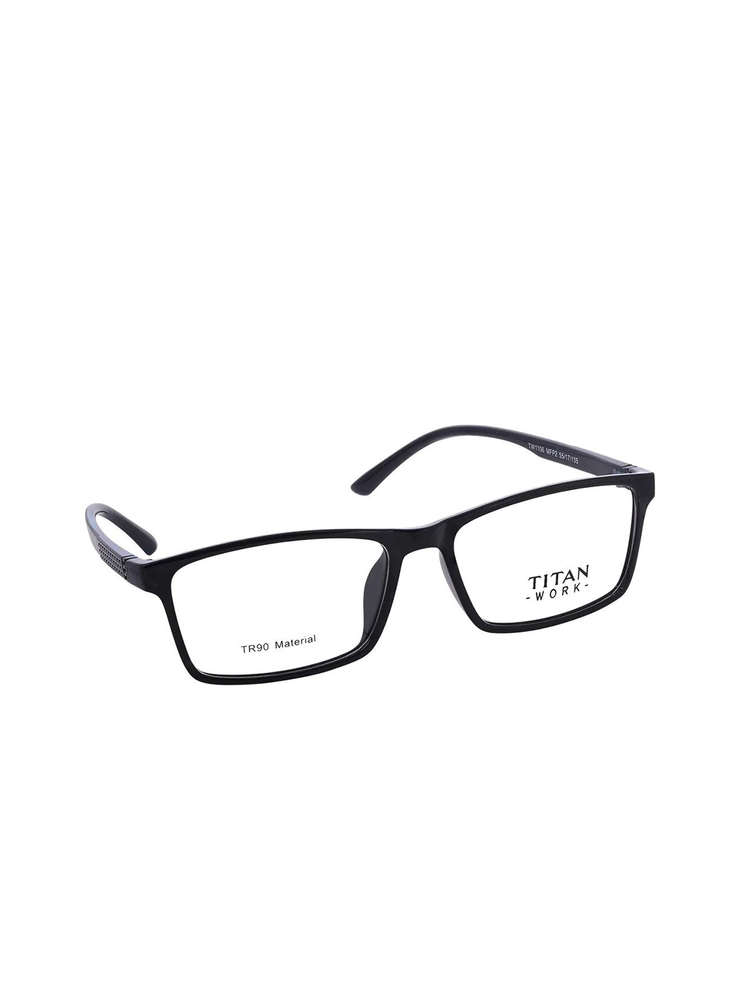 

Titan Unisex Black Full Rim Rectangle Frames