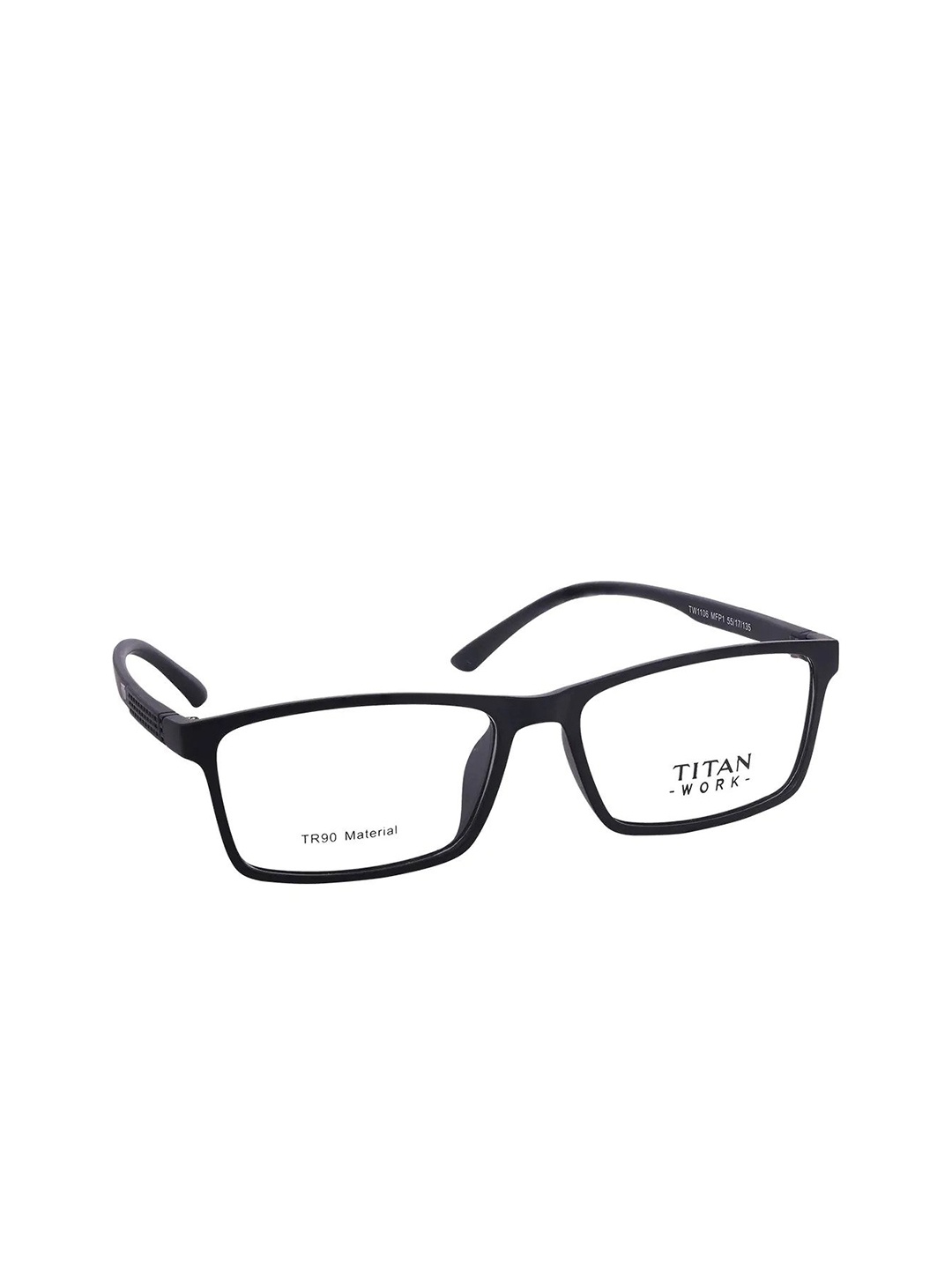 

Titan Unisex Black Full Rim Rectangle Frames