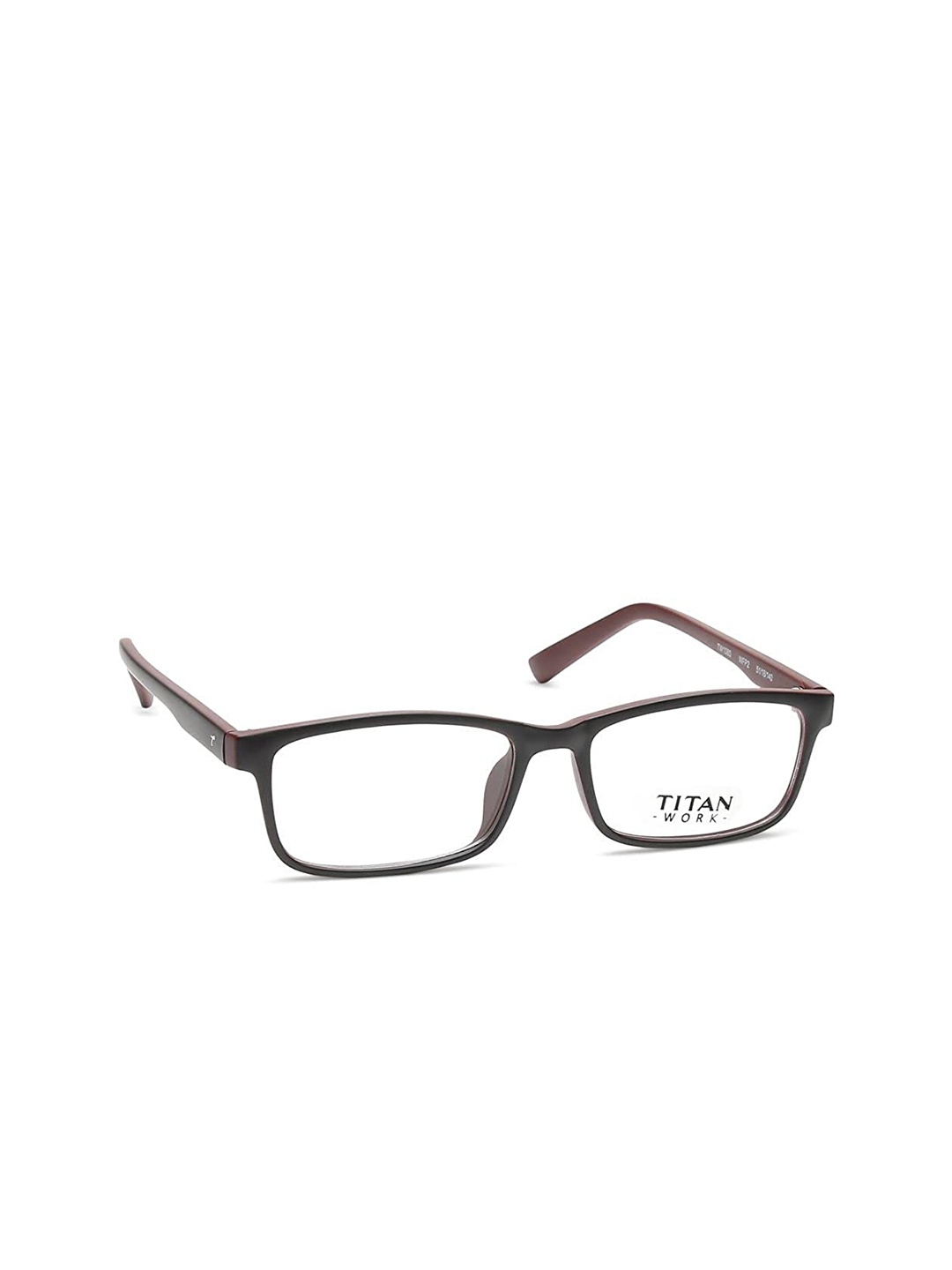 

Titan Unisex Black Full Rim Rectangle Frames TW1080WFP2