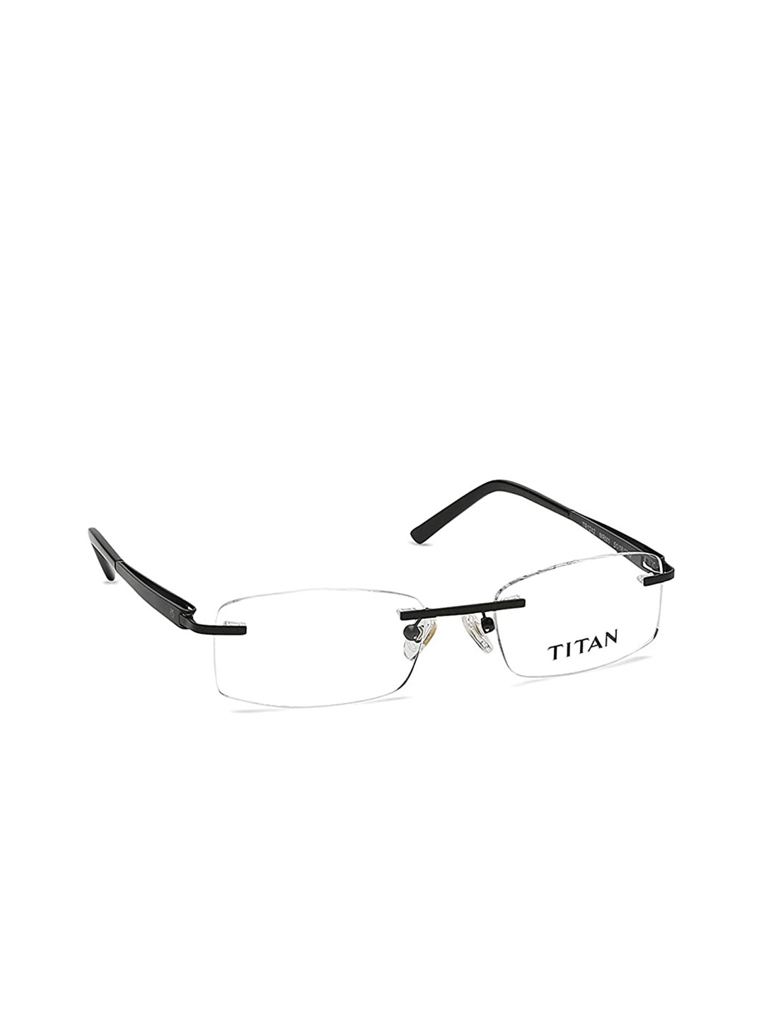 

Titan Unisex Black Rimless Rectangle Frames