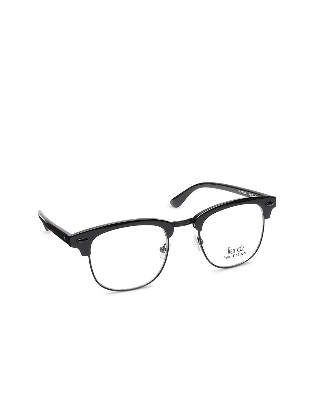 

Titan Unisex Black Full Rim Browline Frames-TR1252MFC1