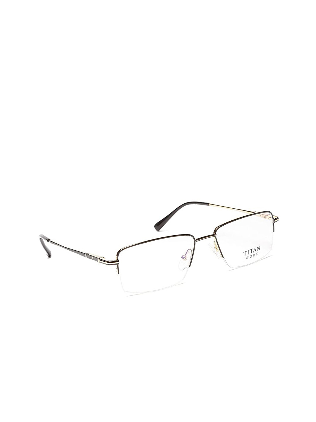 

Titan Unisex Multicoloured Half Rim Rectangle Frames, Multi