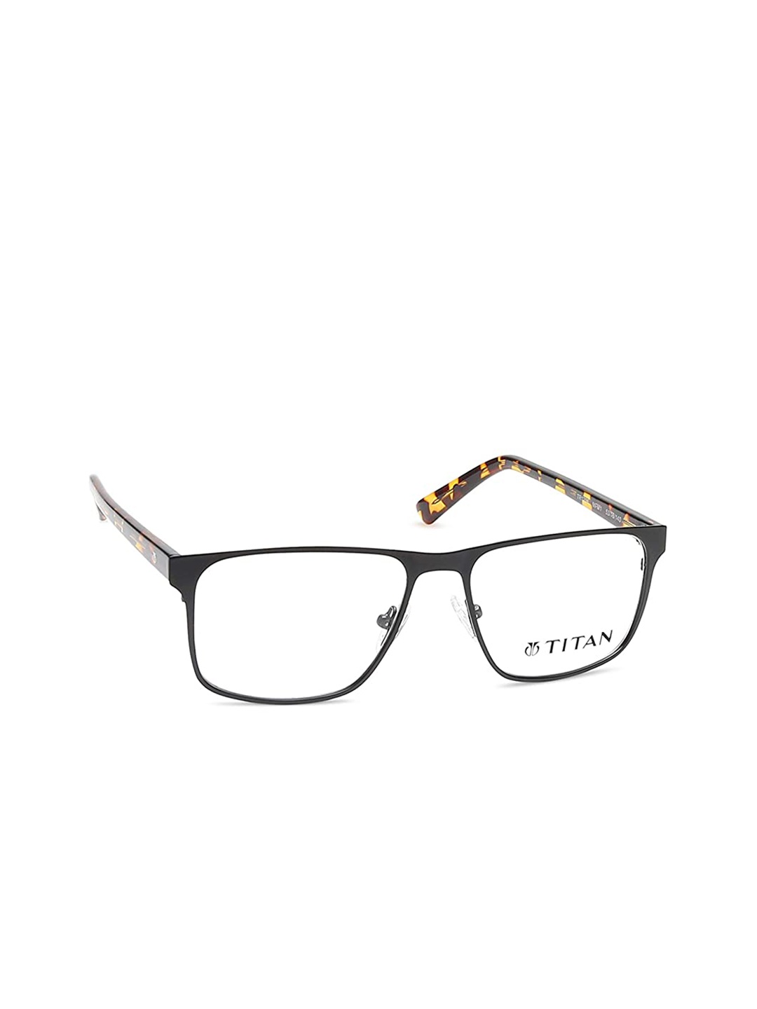 

Titan Unisex Black Abstract Full Rim Square Frames