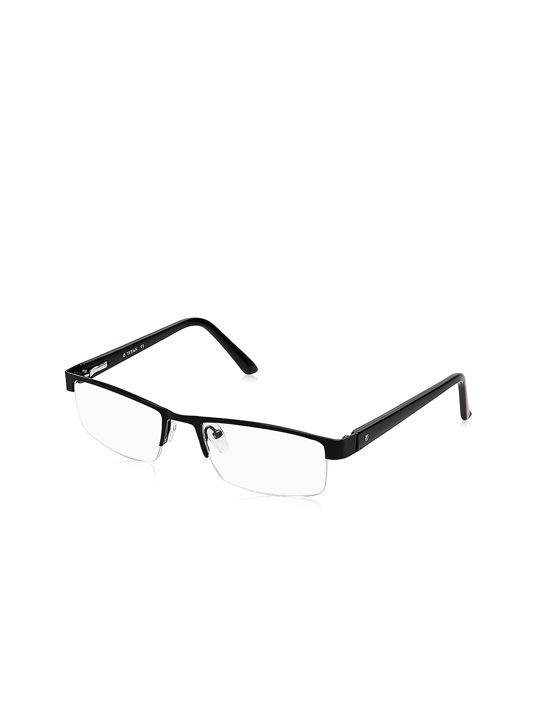 

Titan Unisex Black Half Rim Rectangle Frames