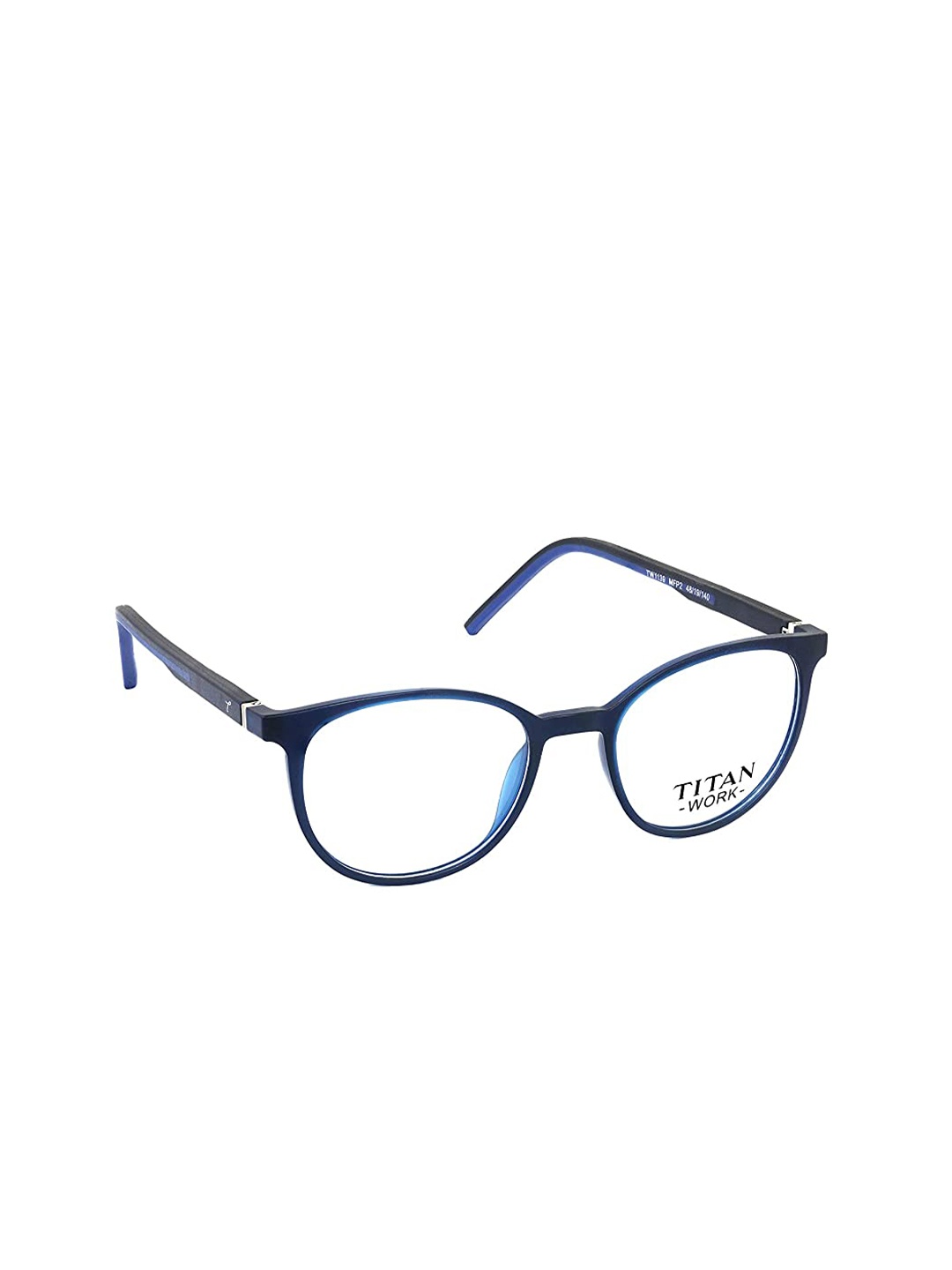 

Titan Unisex Blue Full Rim Round Frames TW1139MFP2