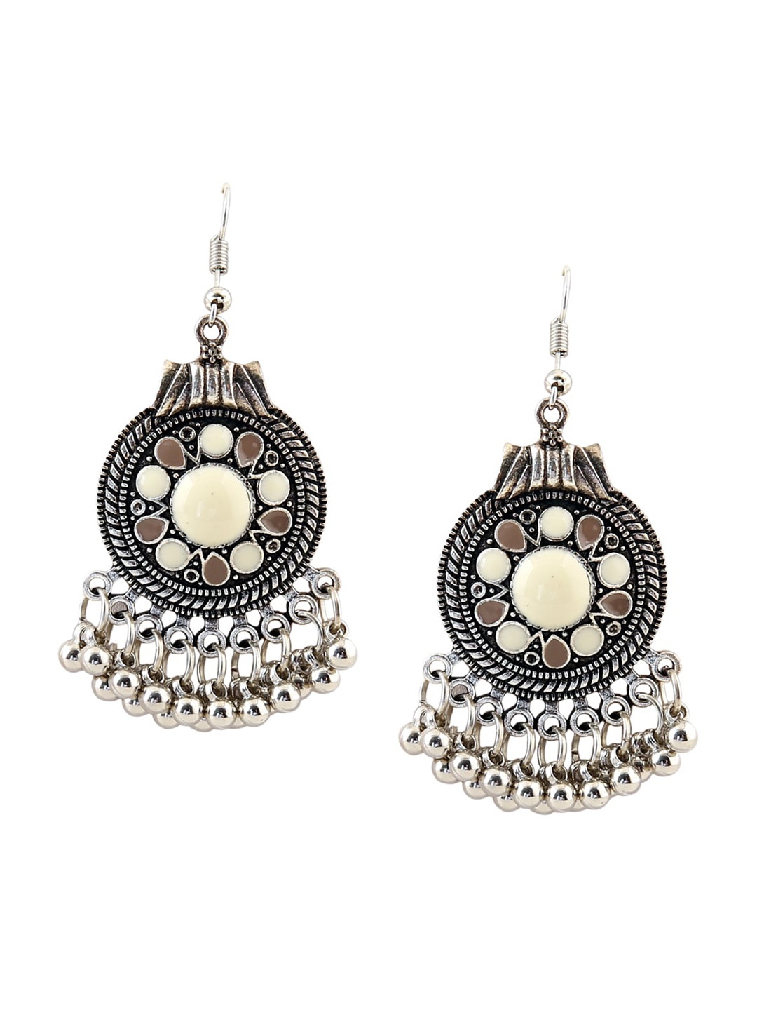 

MIZORRI Women Brown Tassel Pendant Dangle Vintage Drop Earrings