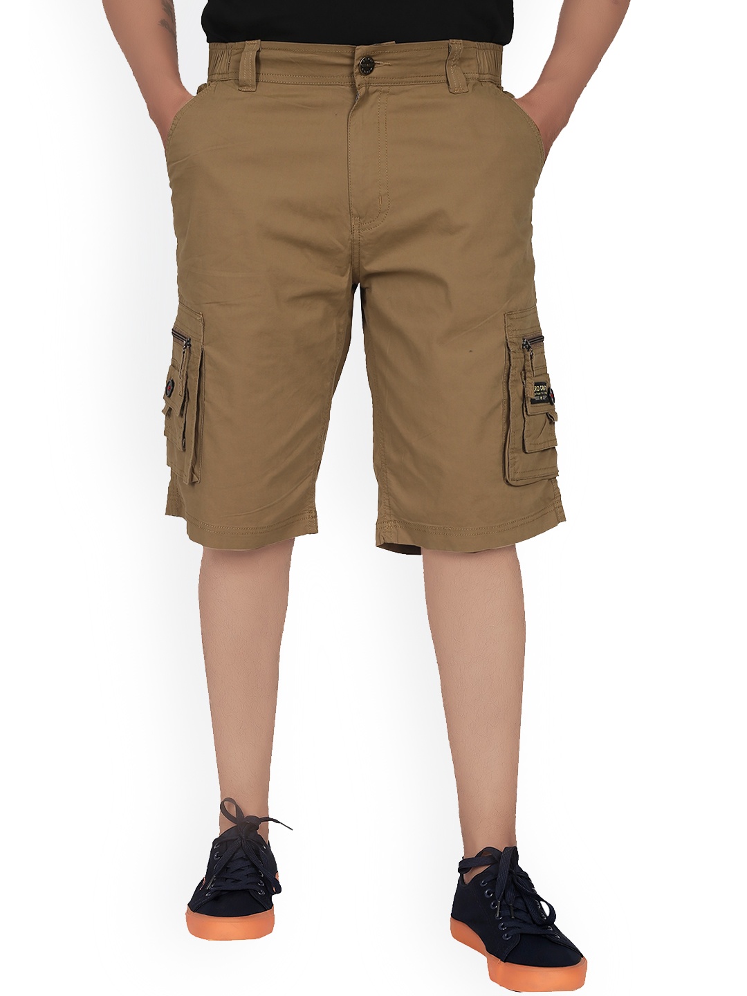 

AEROCRAFT Men Khaki Cargo Shorts