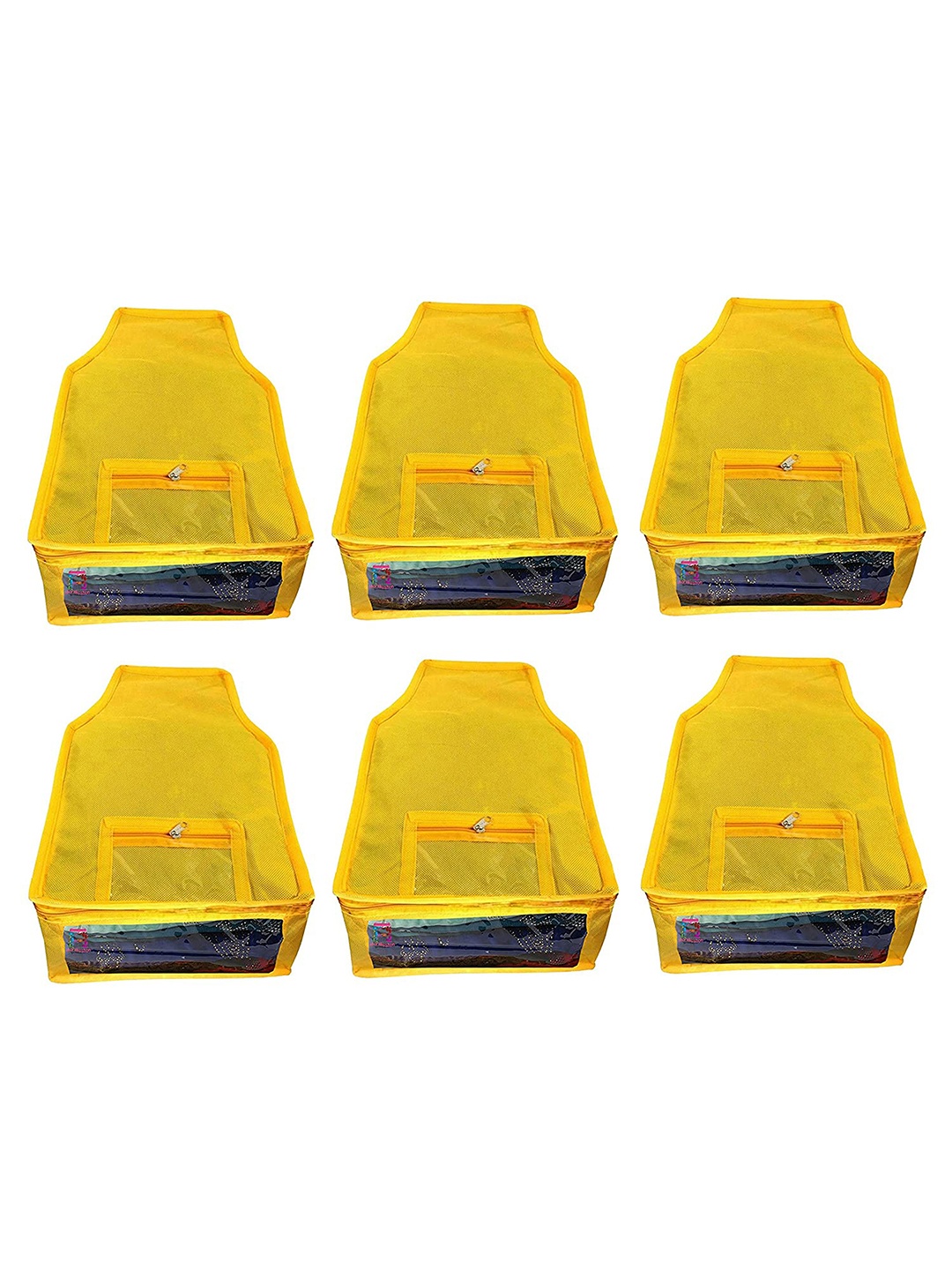 

atorakushon Set Of 6 Non Woven Blouse Wardrobe Storage Bag, Yellow