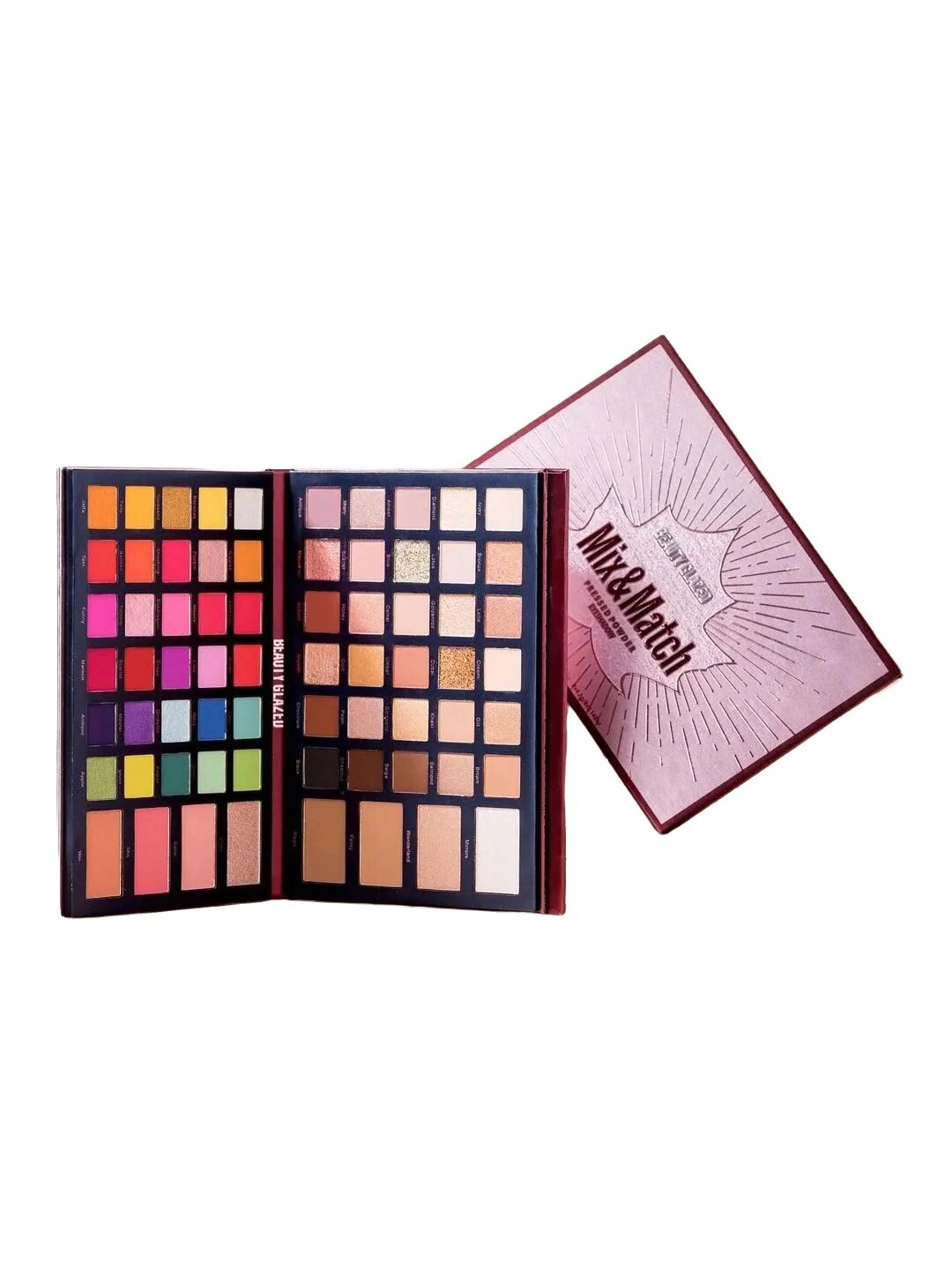 

BEAUTY GLAZED Mix & Match 68 Shades Pressed Powder Eyeshadow Palette, Multi