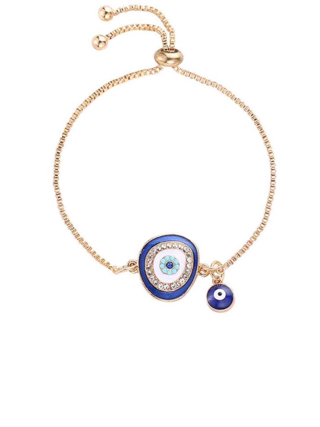 

FemNmas Women Evil Eye Gold Bracelet