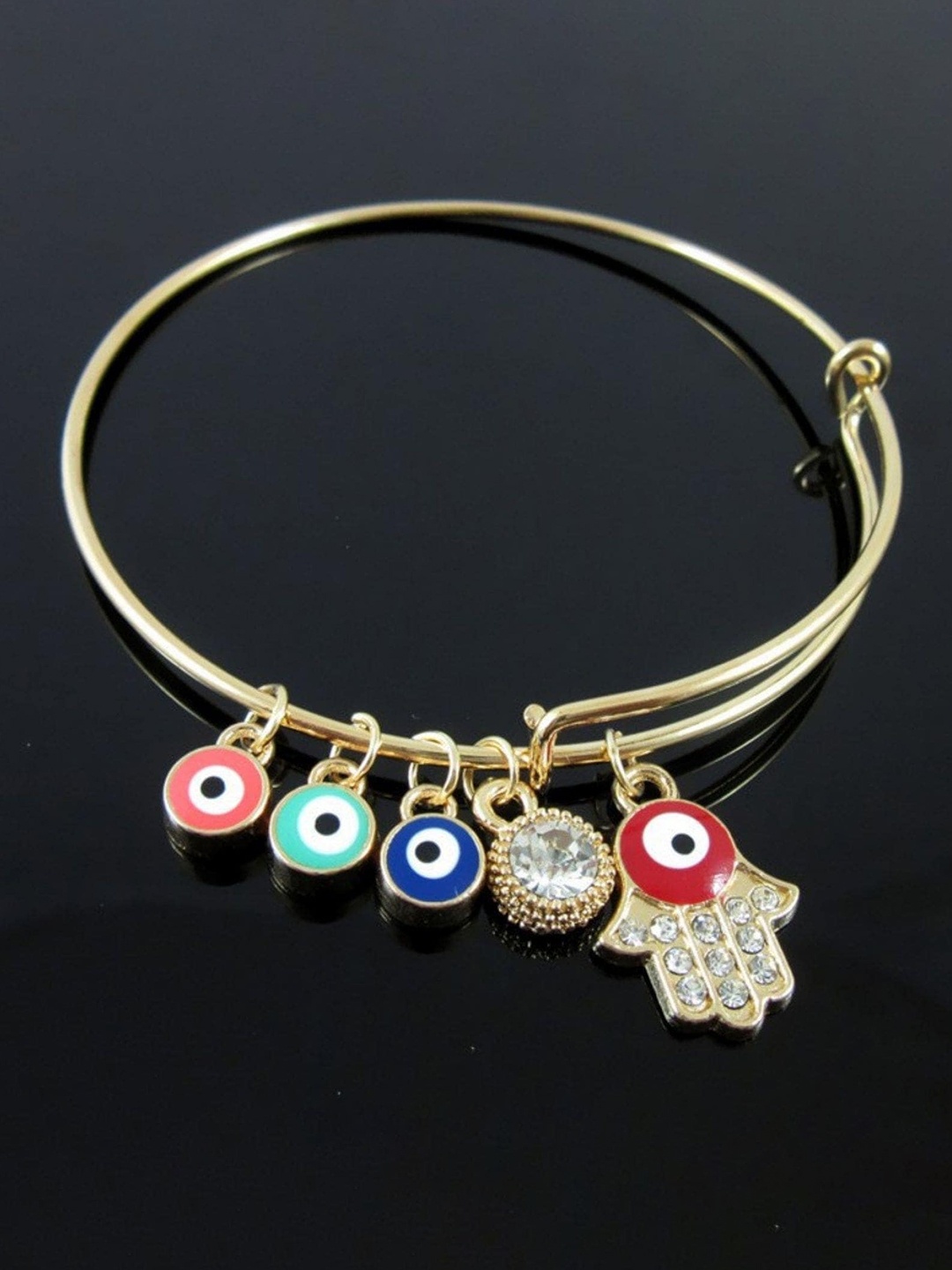 

FemNmas Women Gold Evil Eye Bracelet