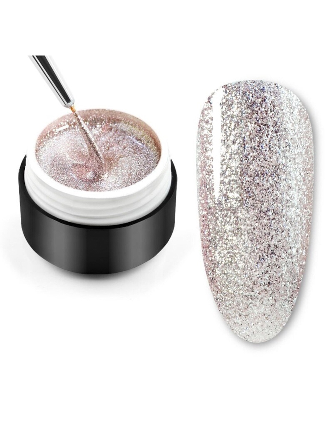 

VENALISA Sugar Candy Series Color UV Gel Nail Polish 5 ml - H03, Silver