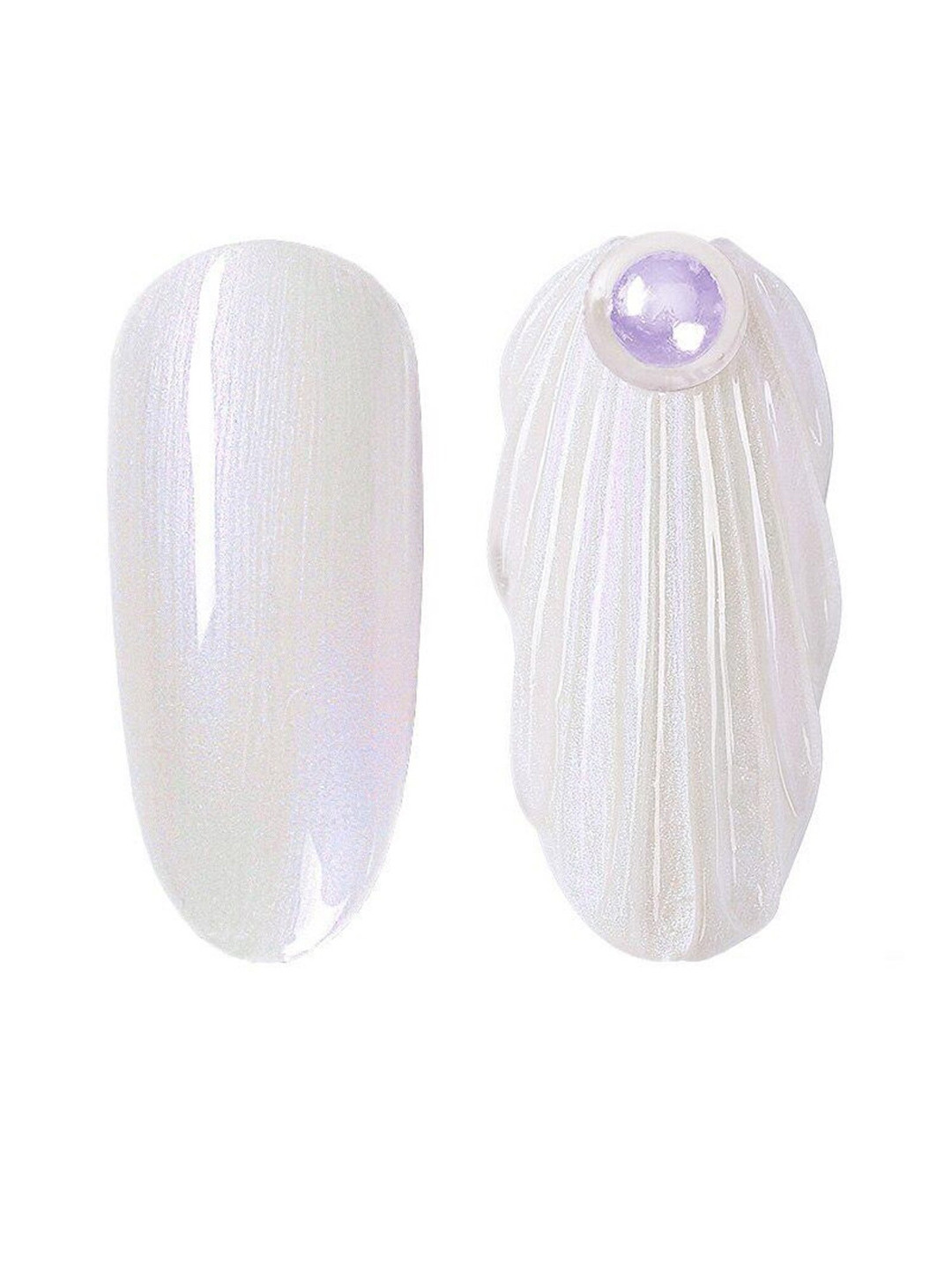

VENALISA Soak Off UV & LED Pearl Effect Seashell Color Gel Nail Paint 5 ml - Shade U21, Off white