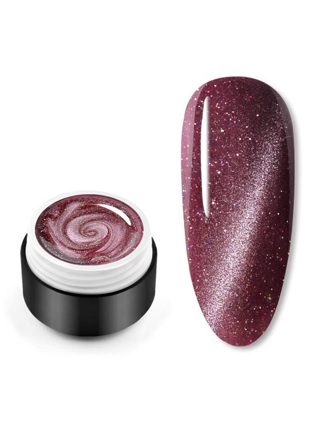 

VENALISA Laser Glitter Galaxy Cat Eye Magic Chameleon Nail Art 5 ml - S26, Magenta