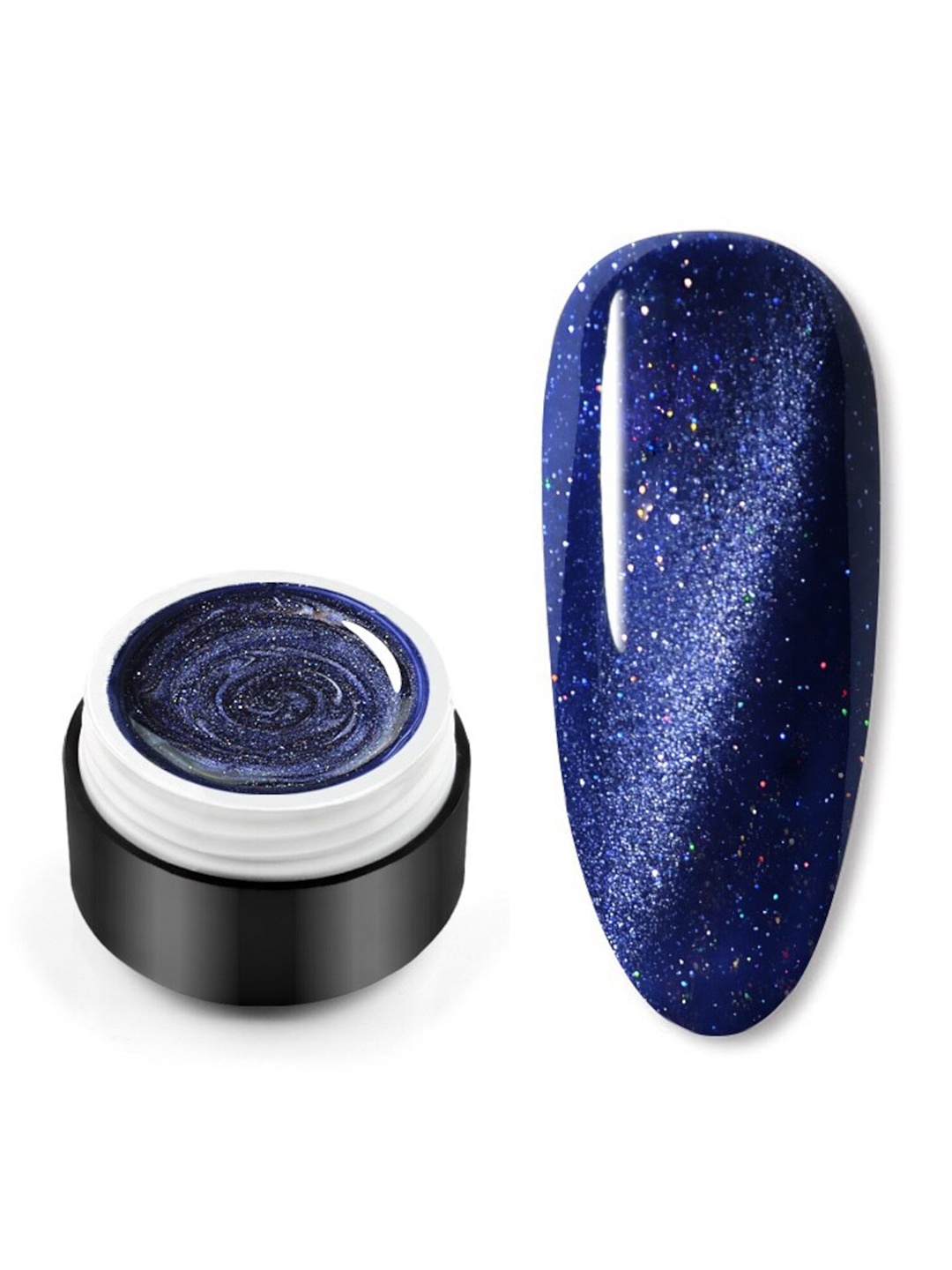 

VENALISA Laser Glitter Galaxy Cat Eye Magic Chameleon Nail Art 5 ml - S32, Blue
