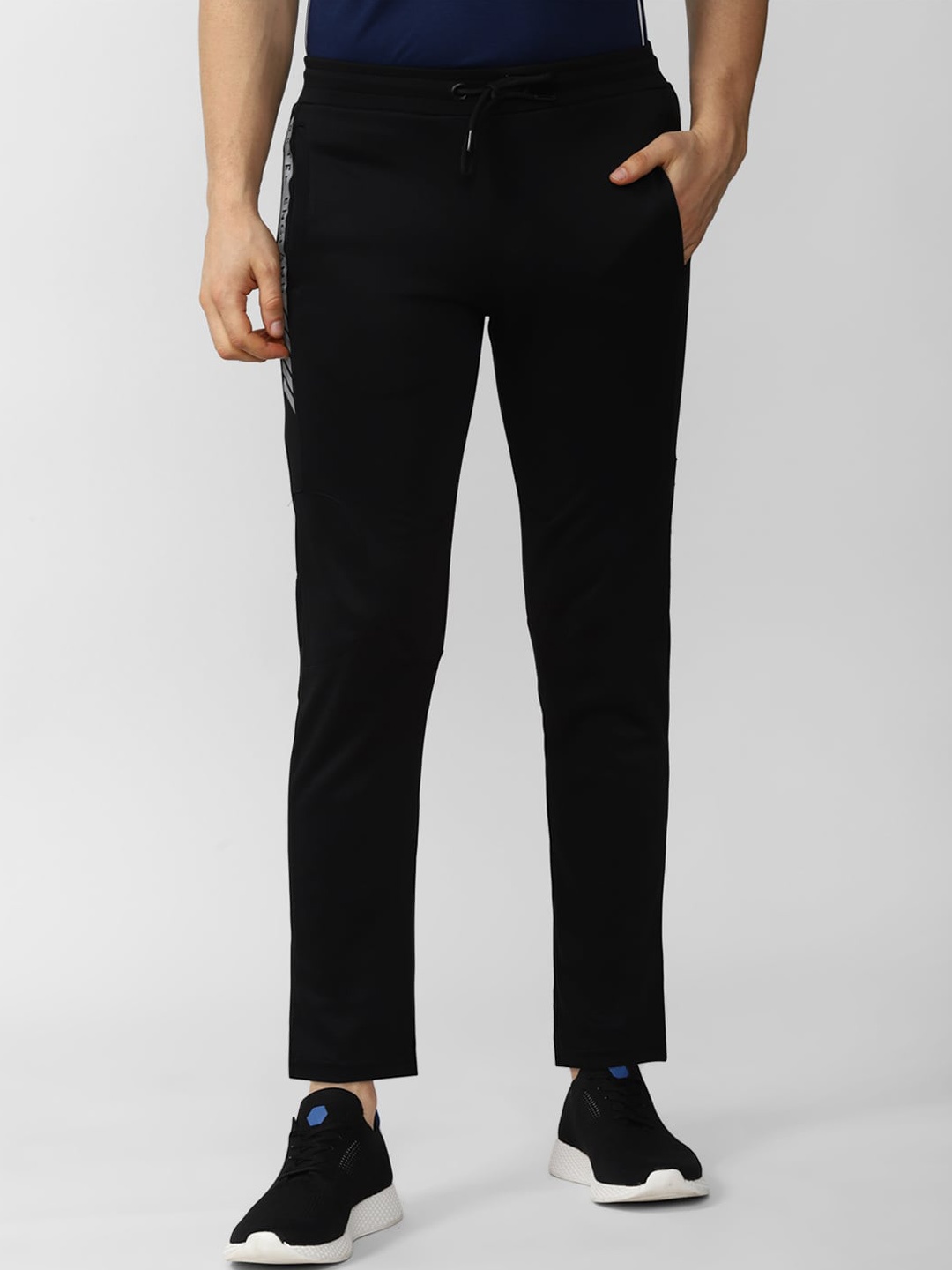 

Peter England Casuals Men Black Solid Slim Fit Track Pants