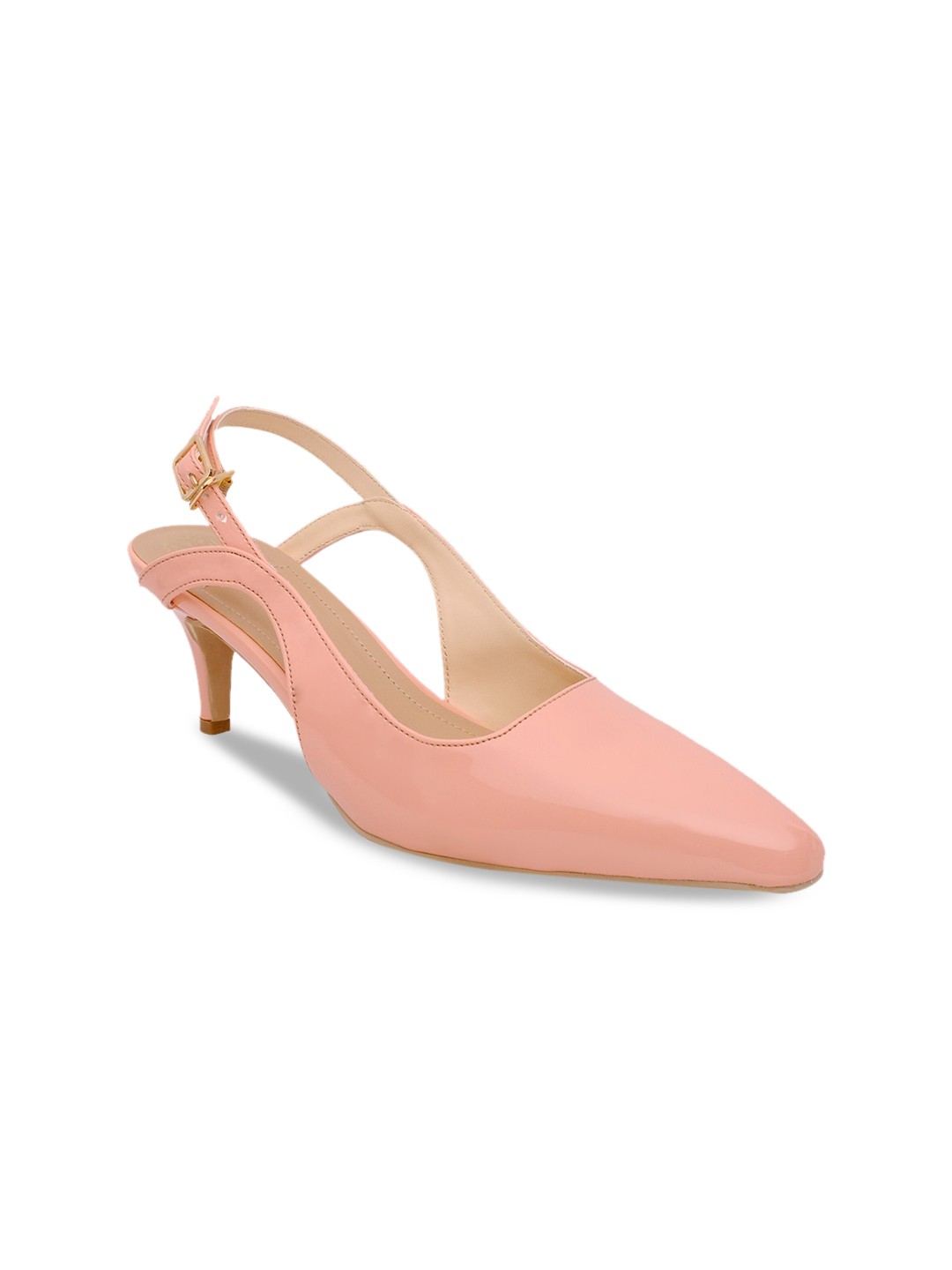 

MODA-X Pink Solid Stiletto Pumps
