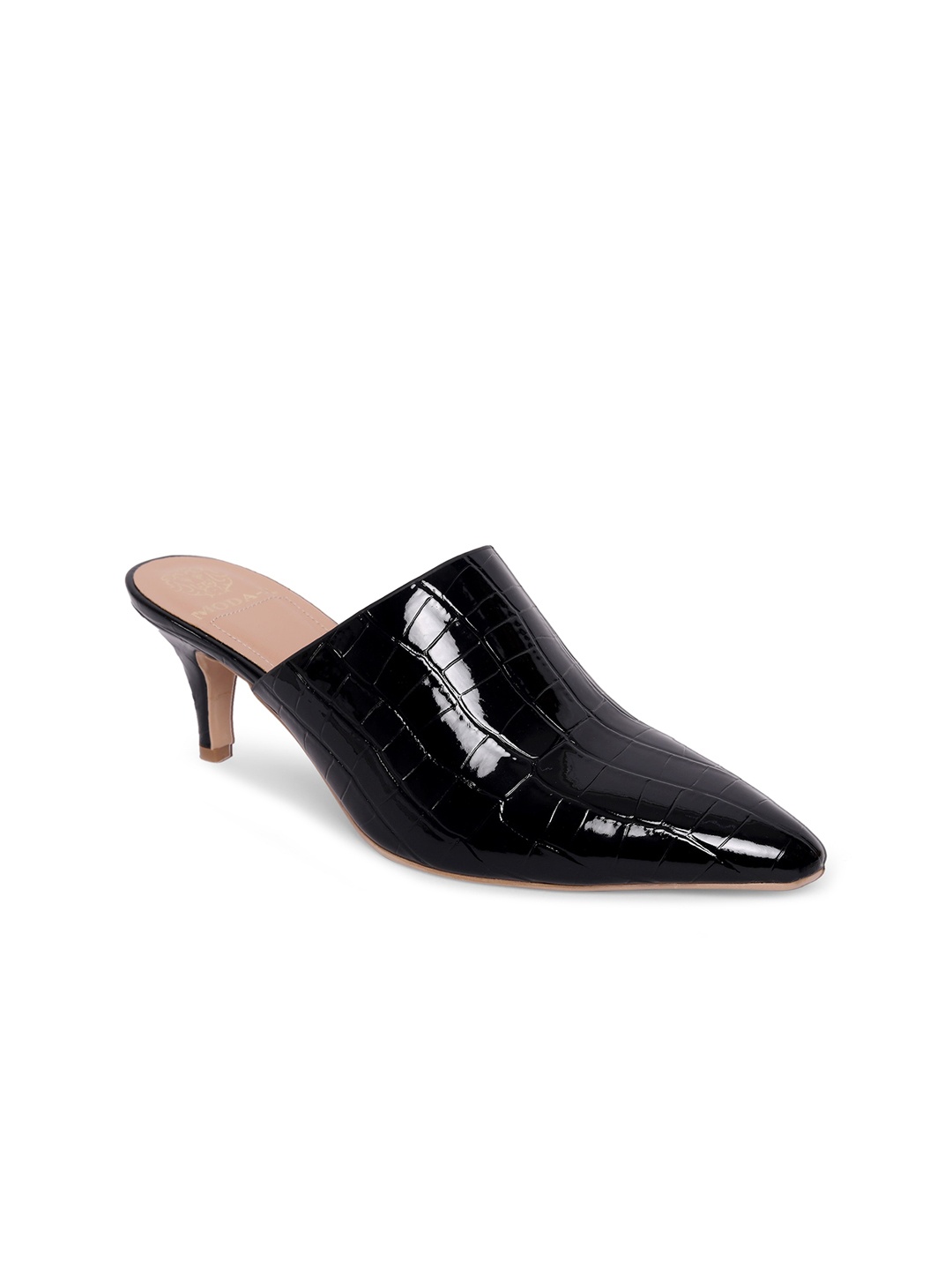 

MODA-X Black Textured Mules