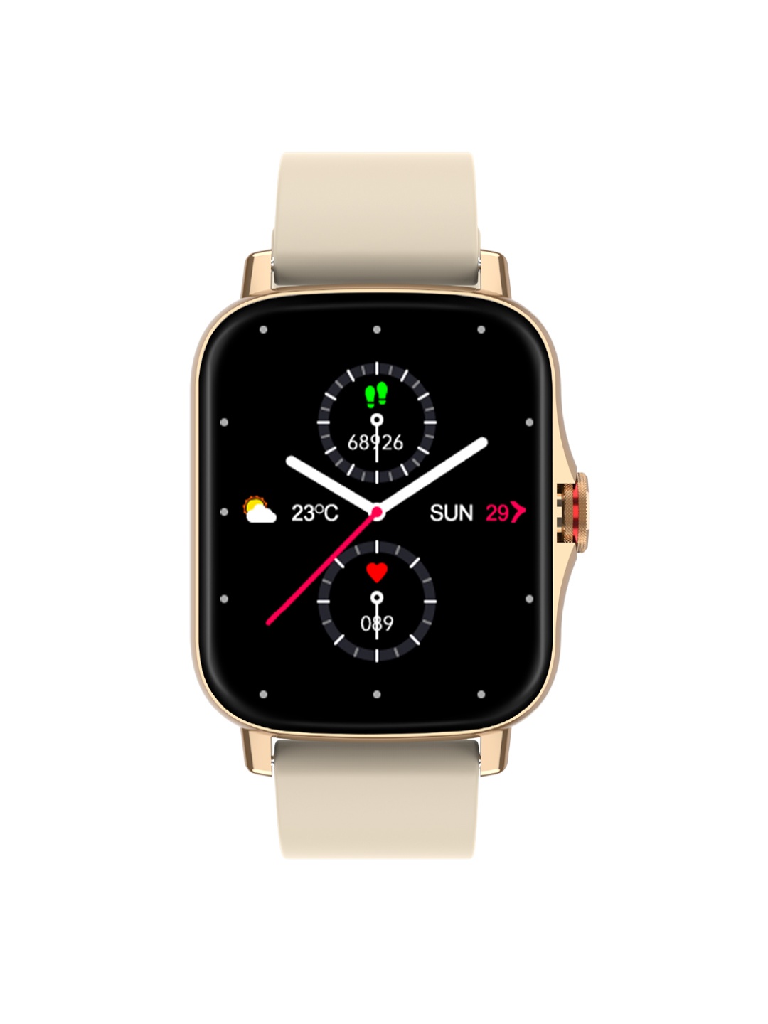

VIKYUVI Unisex Gold-Toned Vikfit Max Full Touch Control Calling Smartwatch