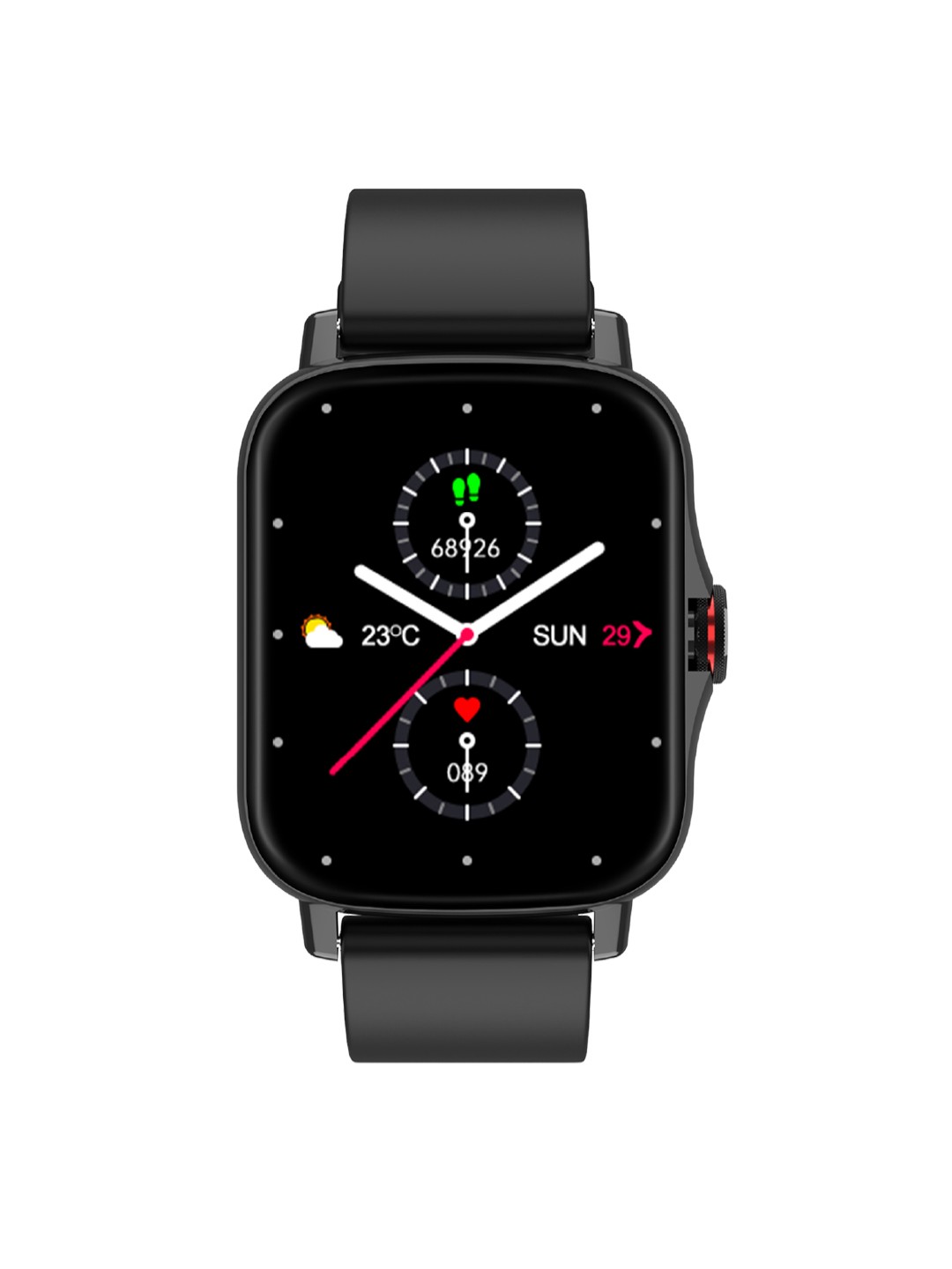 

VIKYUVI Unisex Black Vikfit Max Full Touch Control Calling Smartwatch