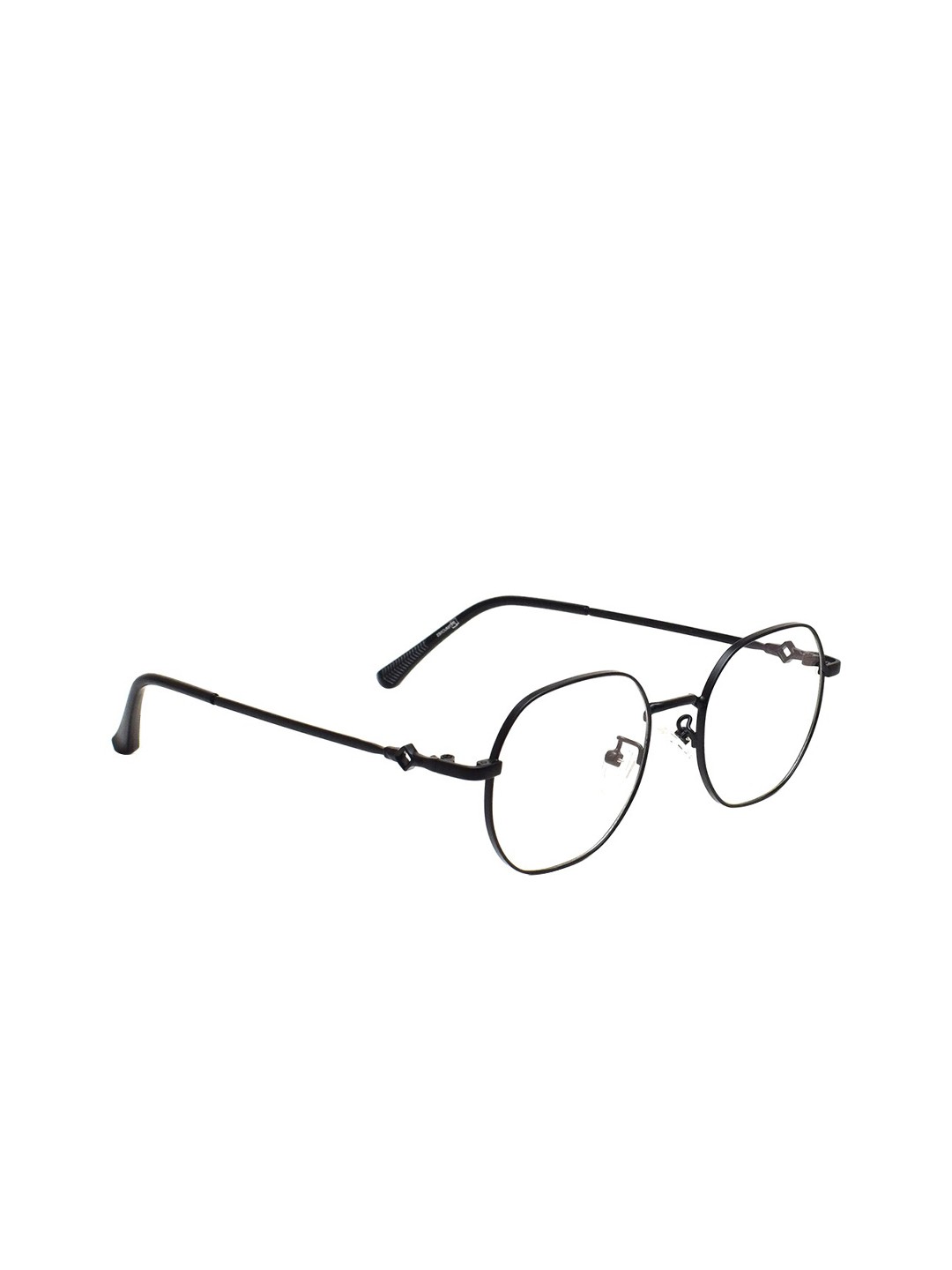 

Peter Jones Eyewear Unisex Black & Transparent Full Rim Square Frames