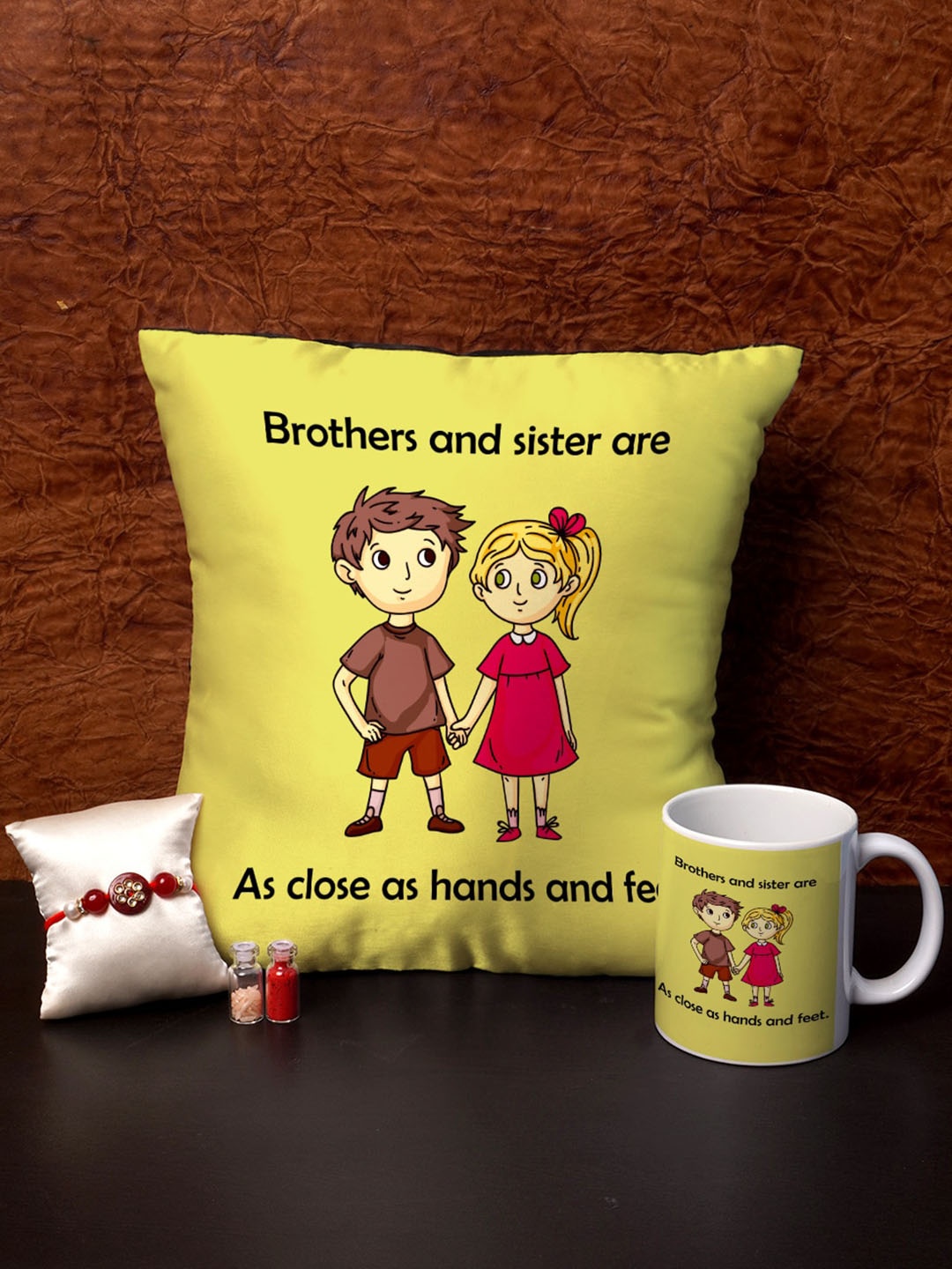 

Crazy Corner 3 Pieces Multicolored Rakhi Combo with Roli Chawal, Multi
