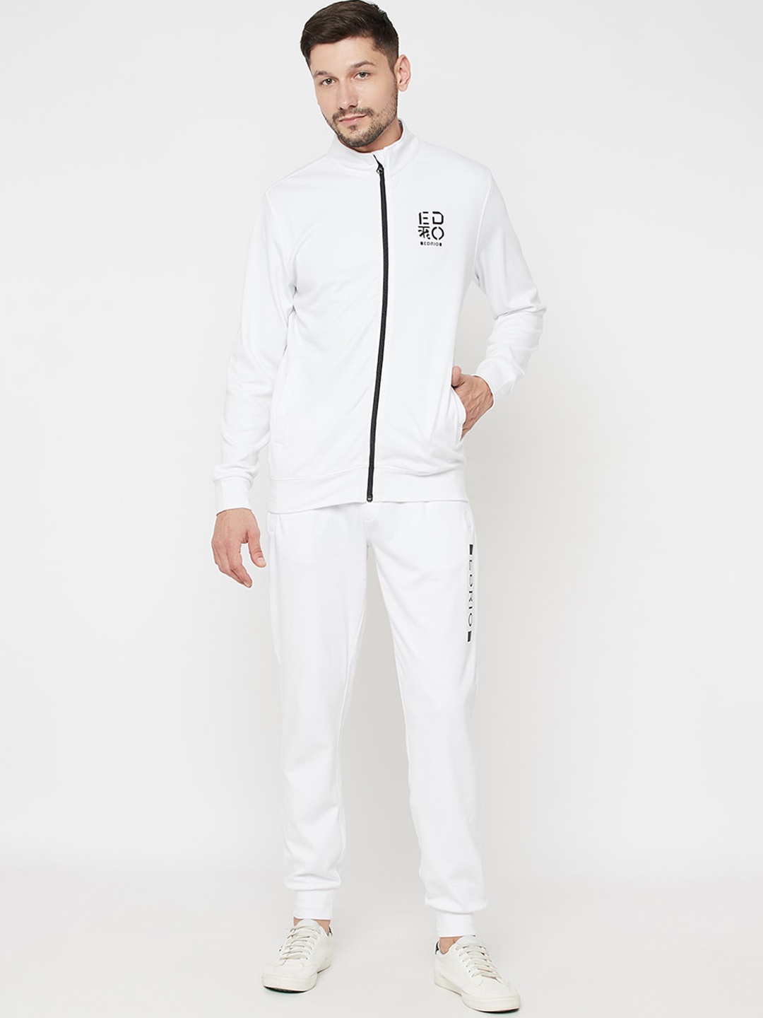

EDRIO Men White Solid All-Season Tracksuits