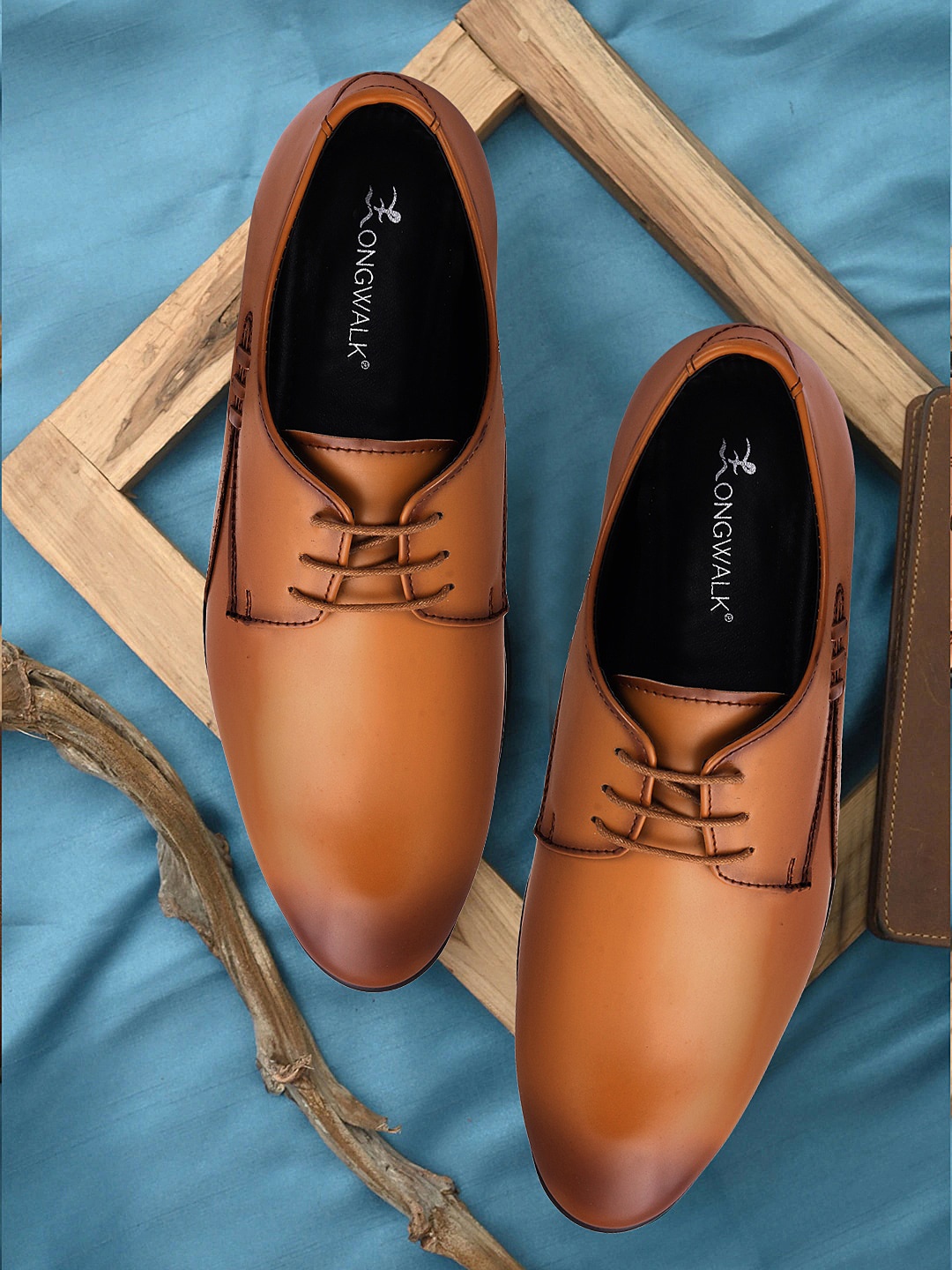 

Longwalk Men Brown Solid Debrys Formal Shoes