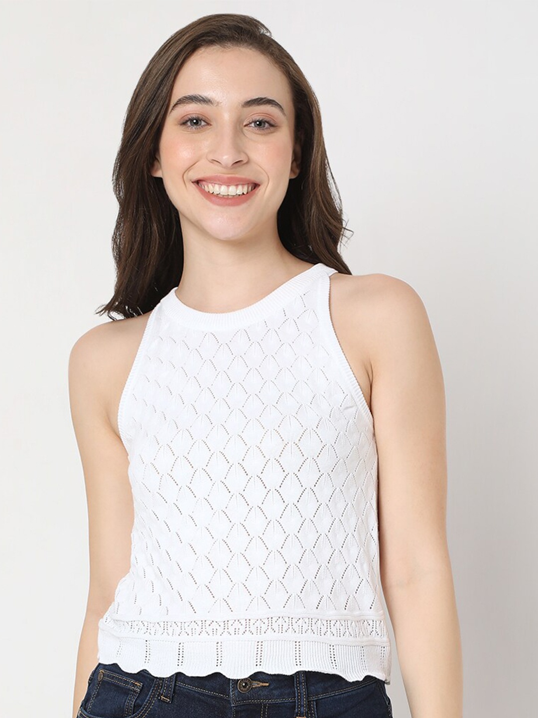 

Vero Moda White Knitted Top
