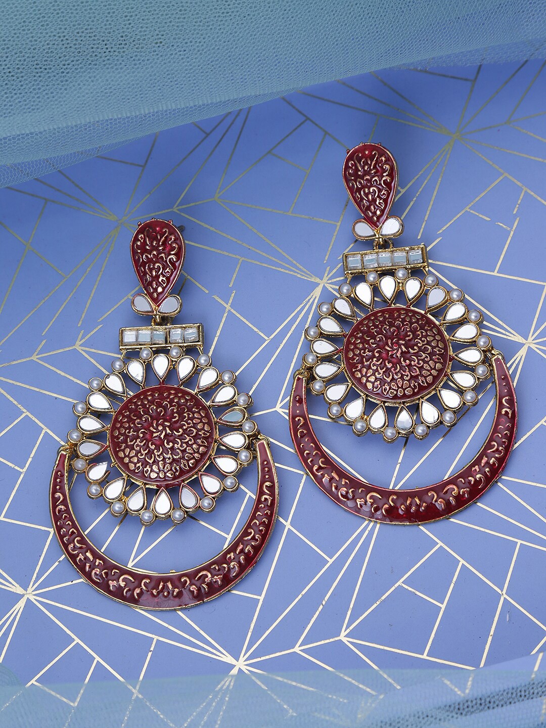 

LIVE EVIL Pink Contemporary Drop Earrings