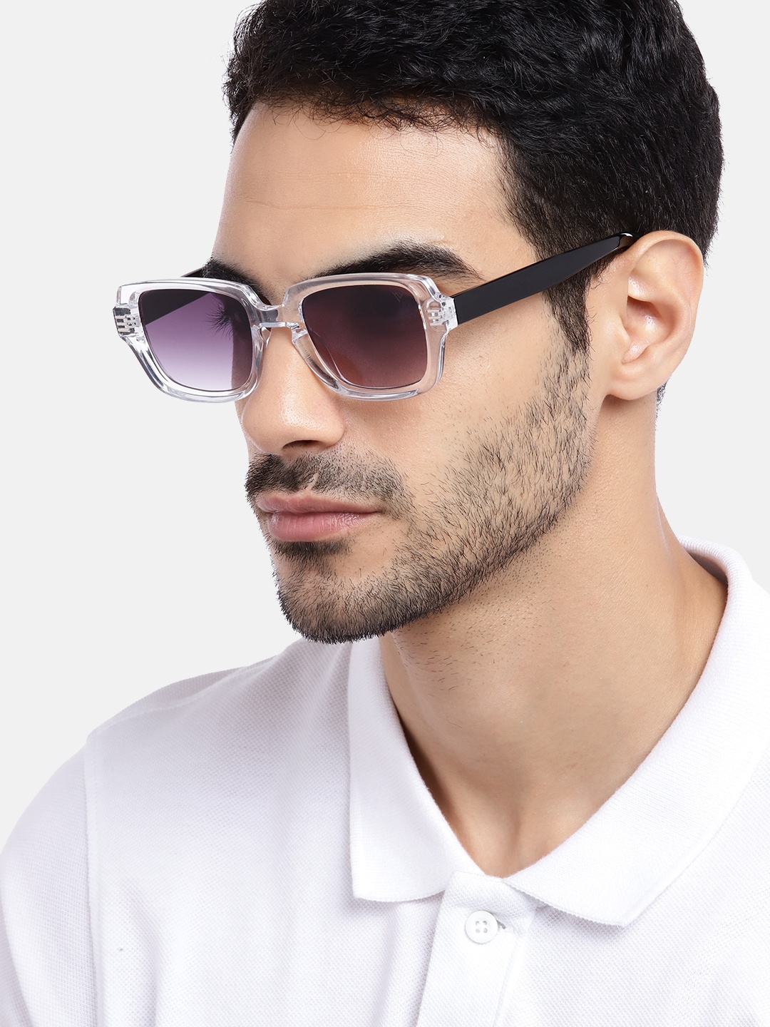 

Voyage Unisex Black Lens & Purple Wayfarer Sunglasses with UV Protected Lens