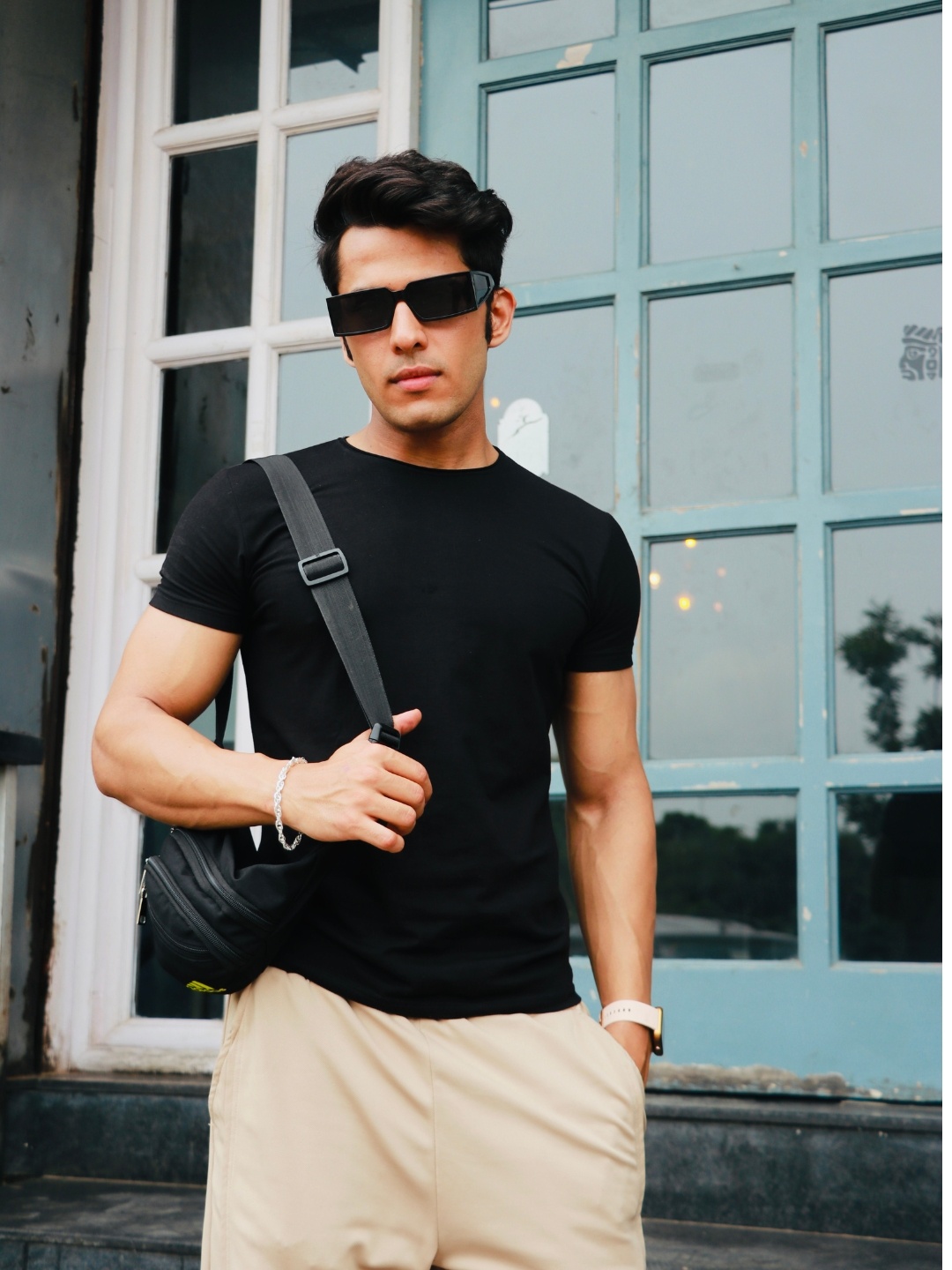 

Voyage Unisex Black Lens & Black Wayfarer Sunglasses with UV Protected Lens