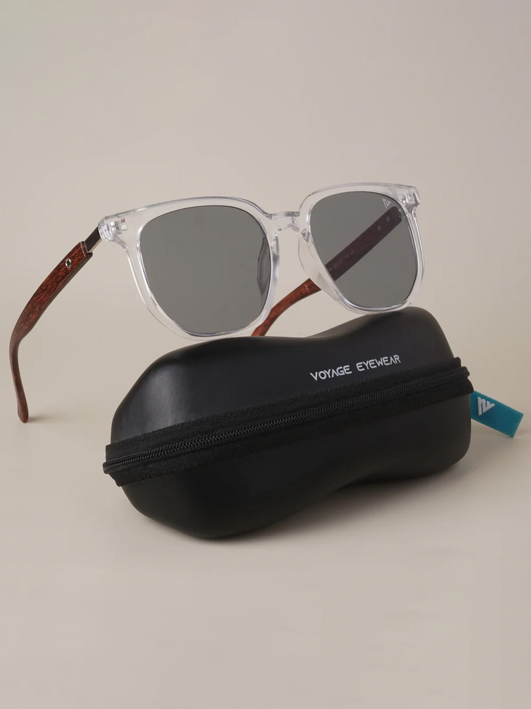 

Voyage Unisex Black Lens & Blue Wayfarer Sunglasses with UV Protected Lens